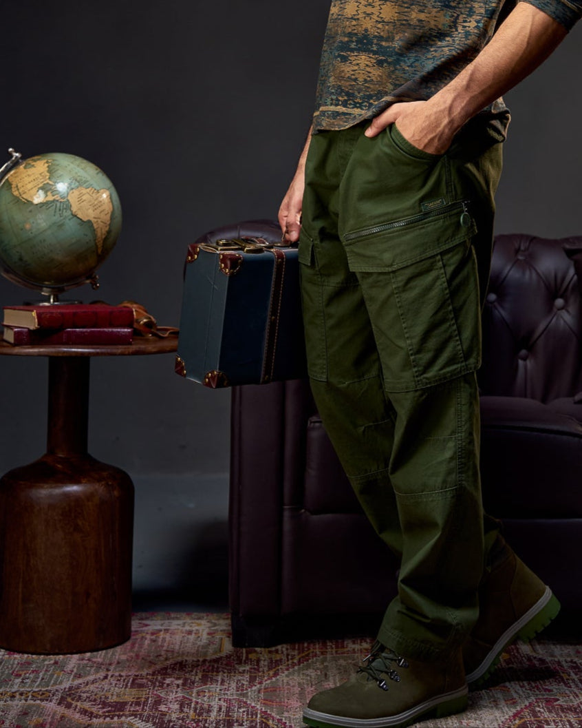The Explorer Utility - Men's Cargo Pants in Kombu Green