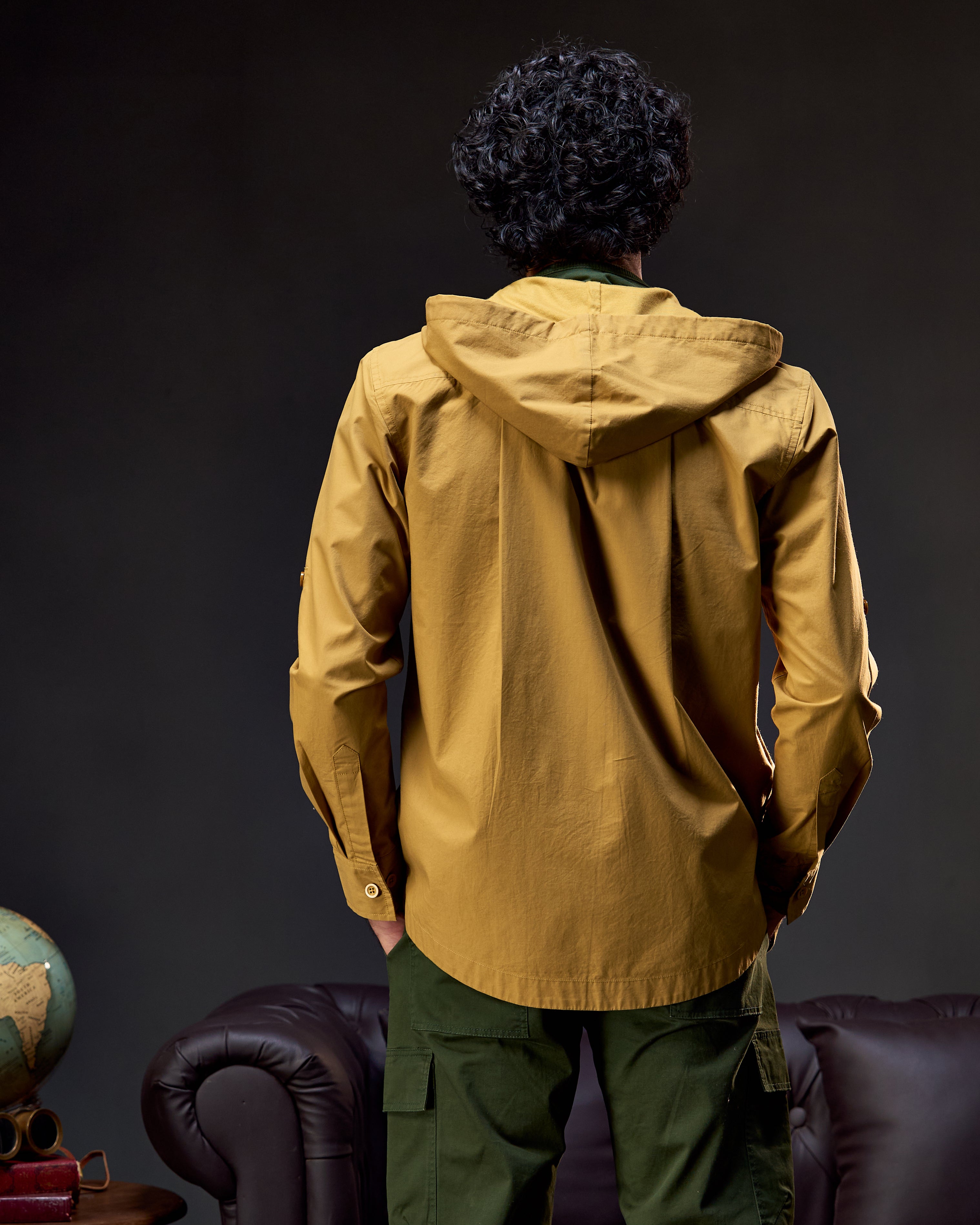 Panthera Shade - Men's Safari Overshirt in Jungle Khaki