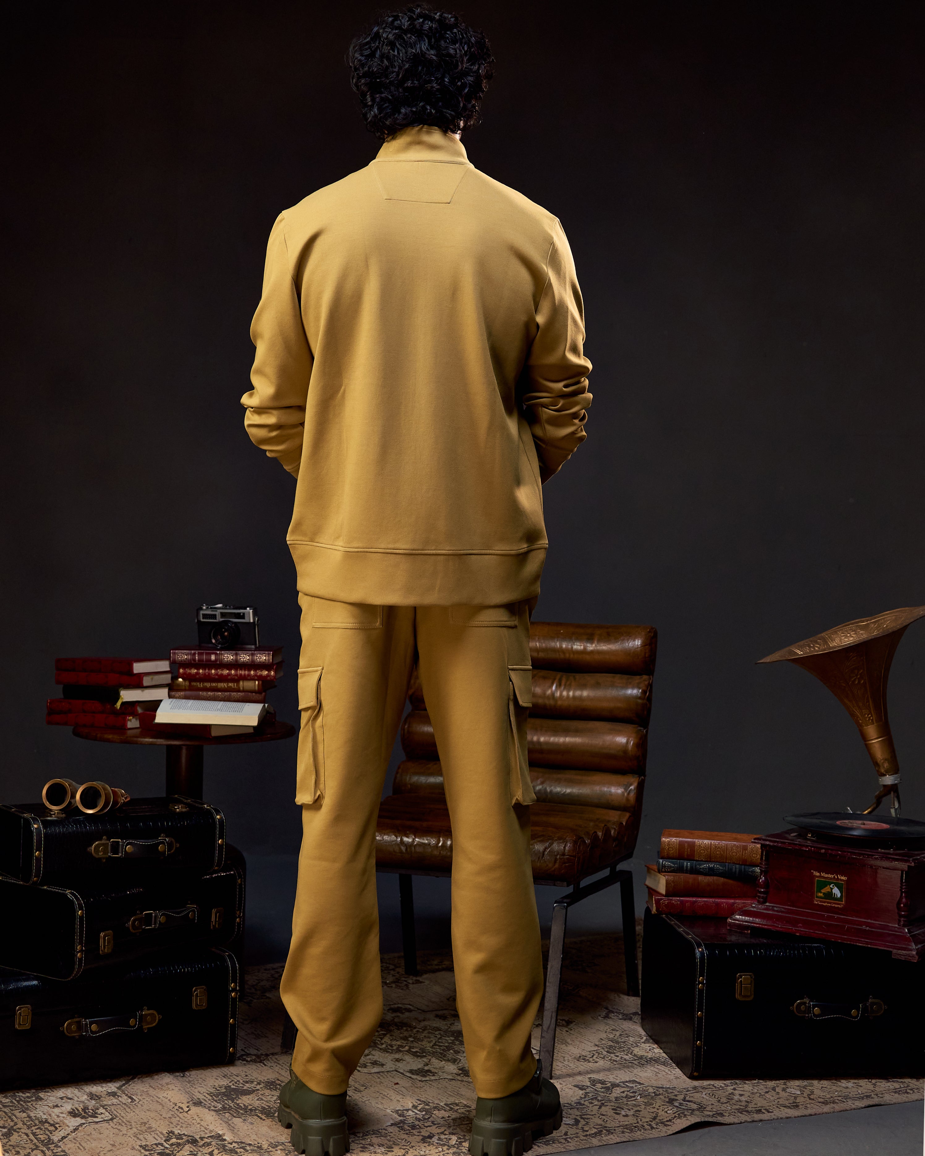 Forest Trail Utility - Men's Coord Set in Jungle Khaki