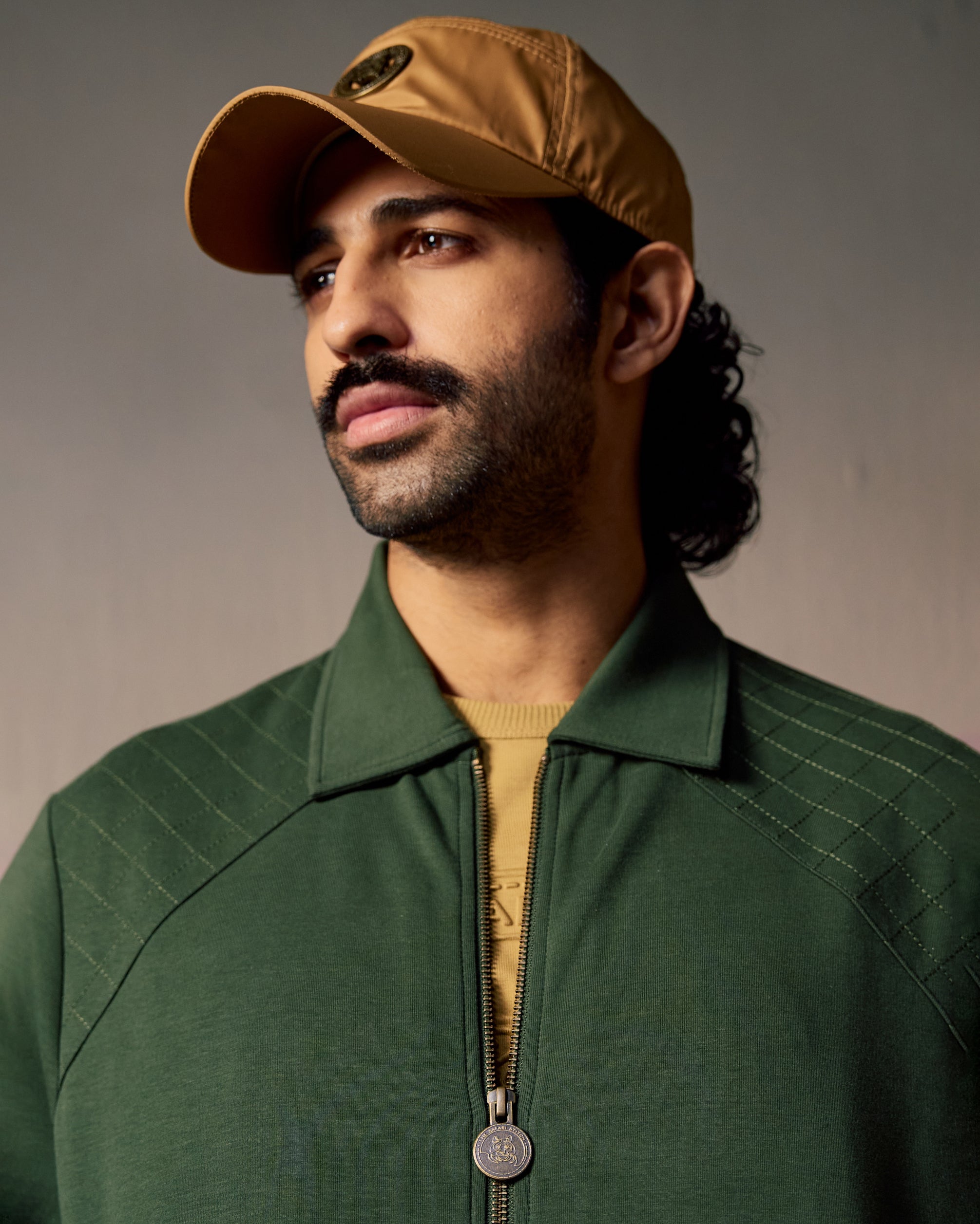 Forest Trail Quilted - Men's Zipper in Kombu Green