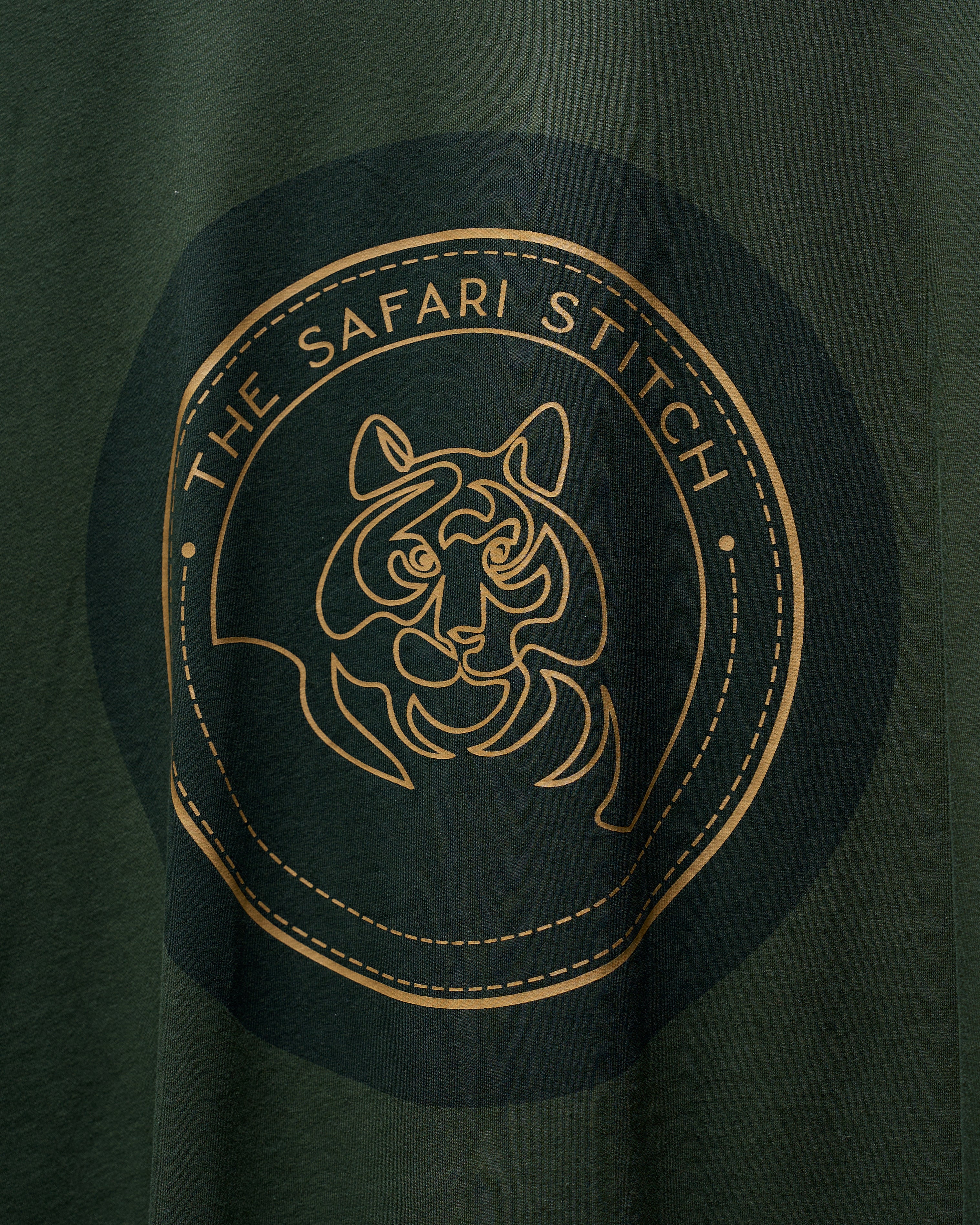 Graphic Tiger - Men's Safari Tee in Kombu Green