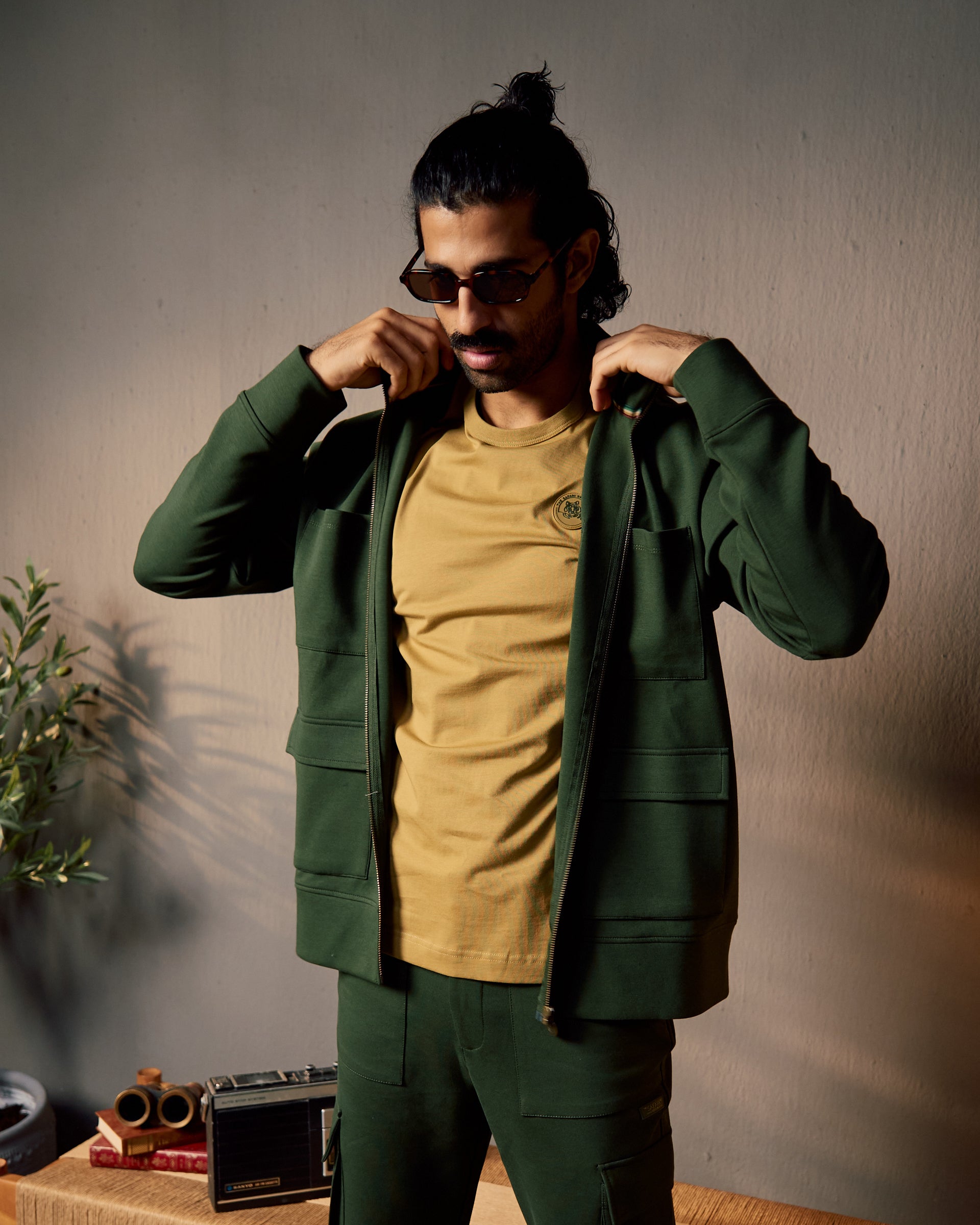 Forest Trail Utility - Men's Coord Set in Kombu Green