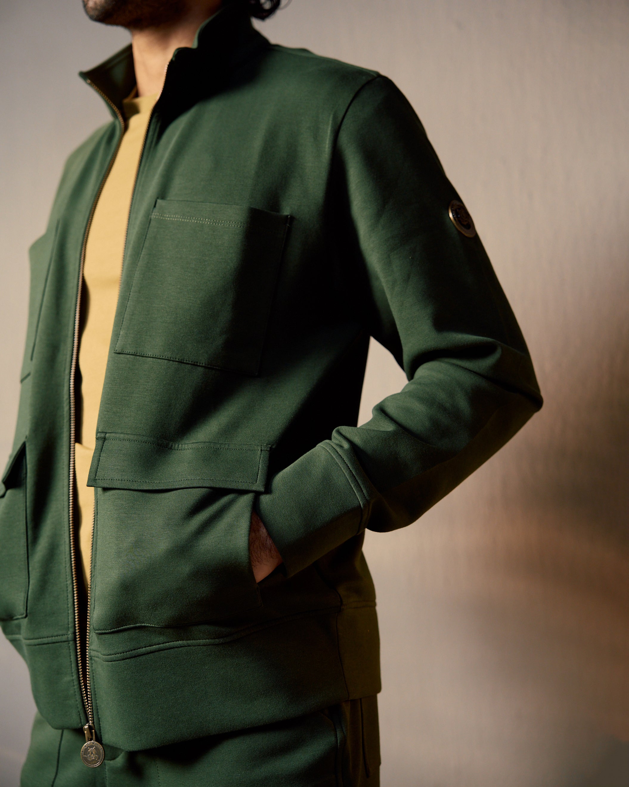Forest Trail Utility - Men's Coord Set in Kombu Green