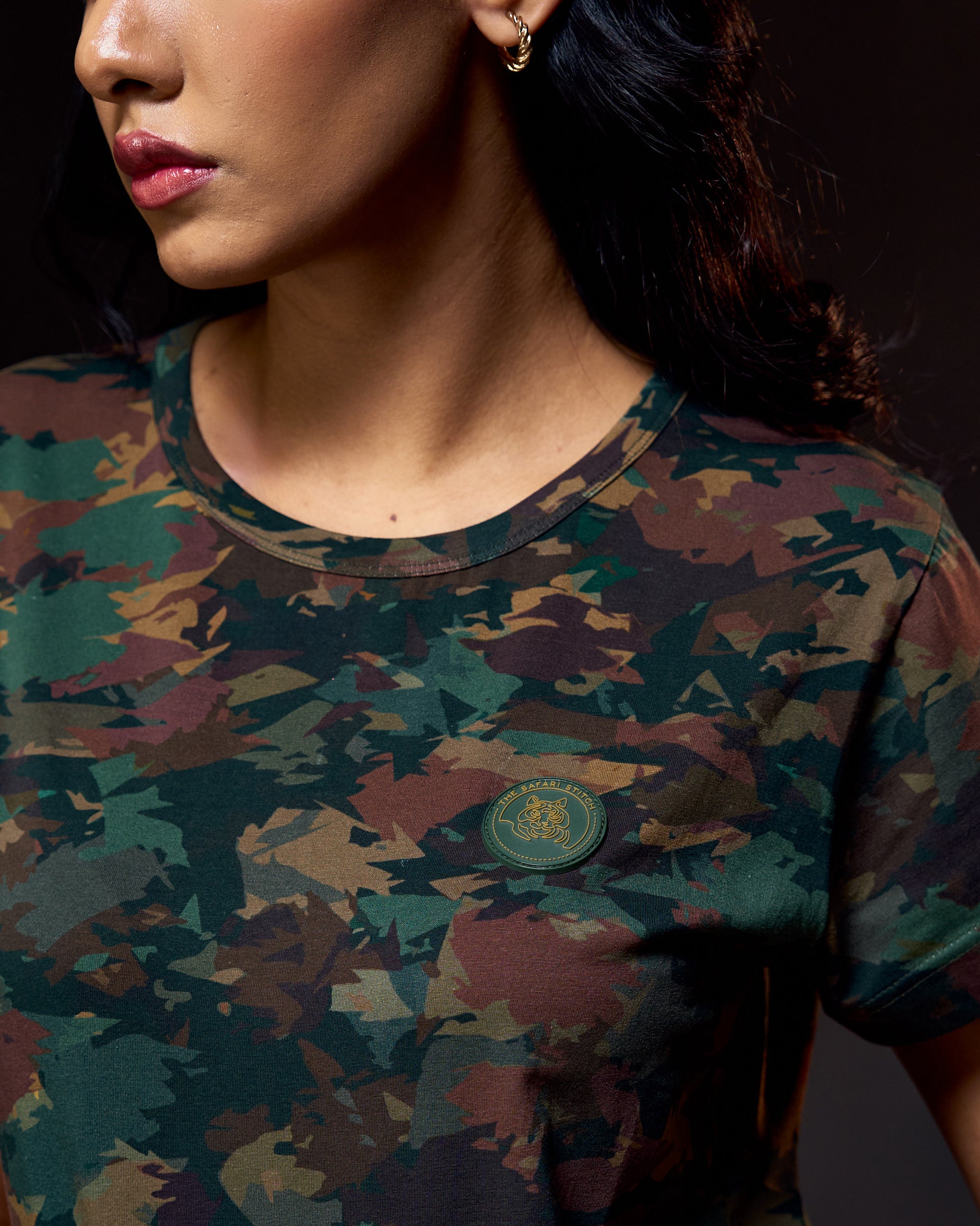 Hidden Tiger - Women's Safari Tee in Camo