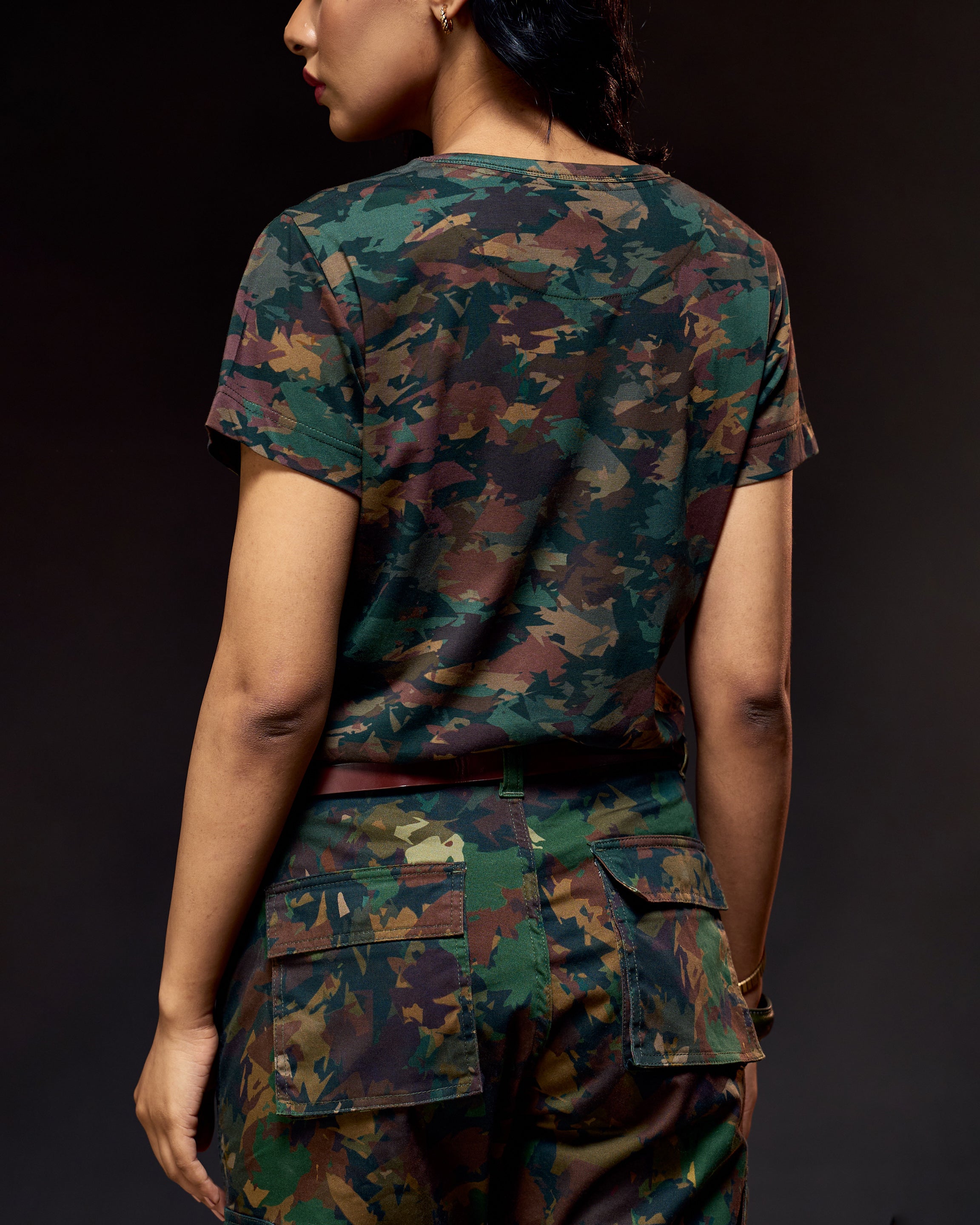Hidden Tiger - Women's Safari Tee in Camo