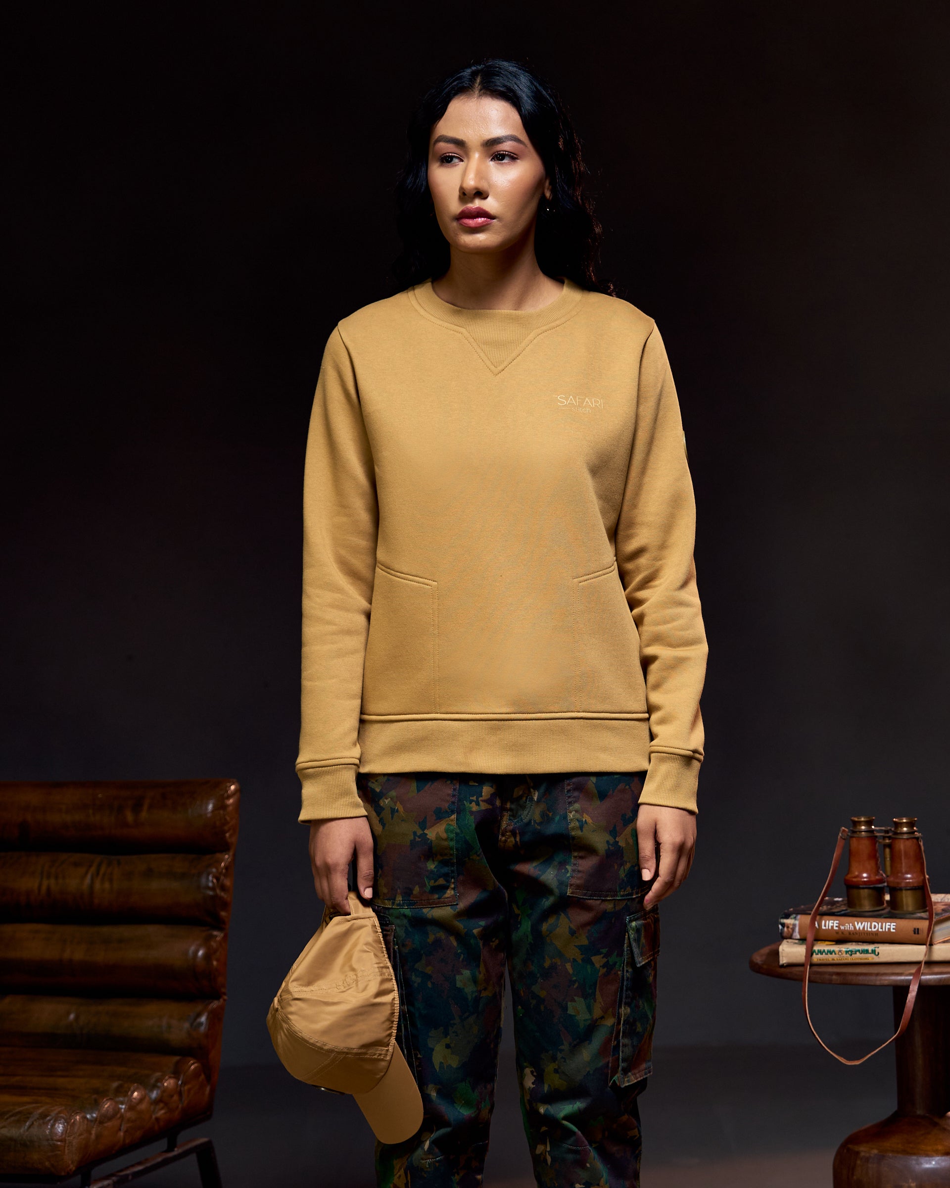 Canopy Core - Women's Sweatshirt in Jungle Khaki