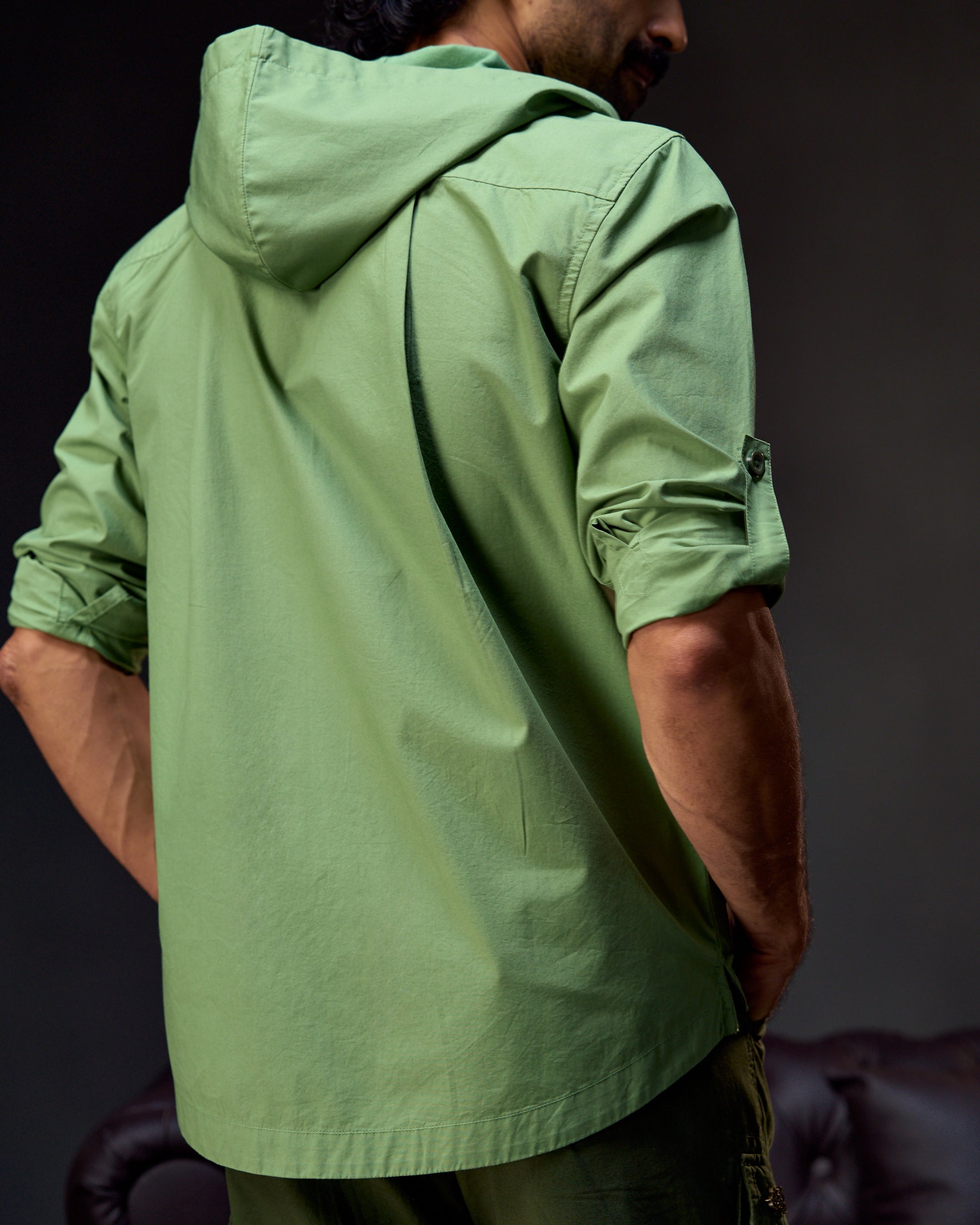 Panthera Shade - Men's Safari Overshirt in Sal Green