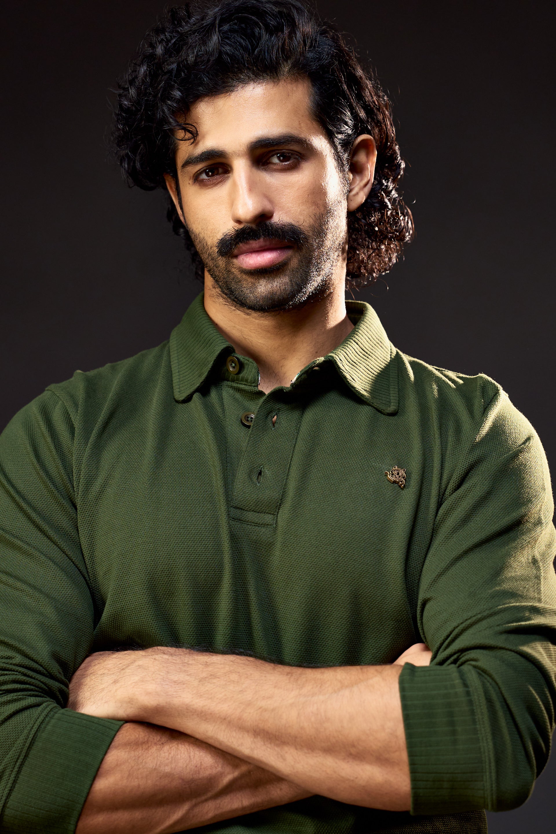 All Season Ranger - Full Sleeves Men's Polo in Kombu Green