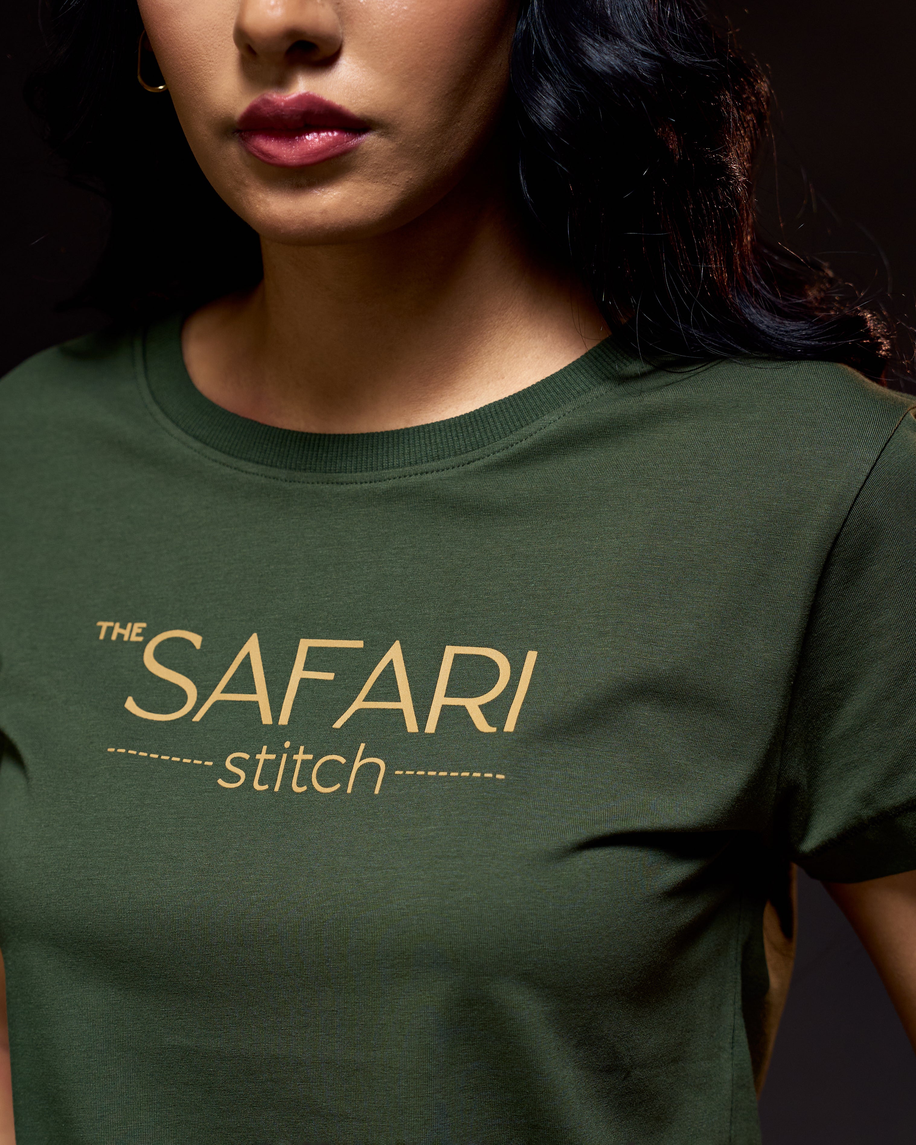 The Safari Mark One - Women's Tee in Kombu Green