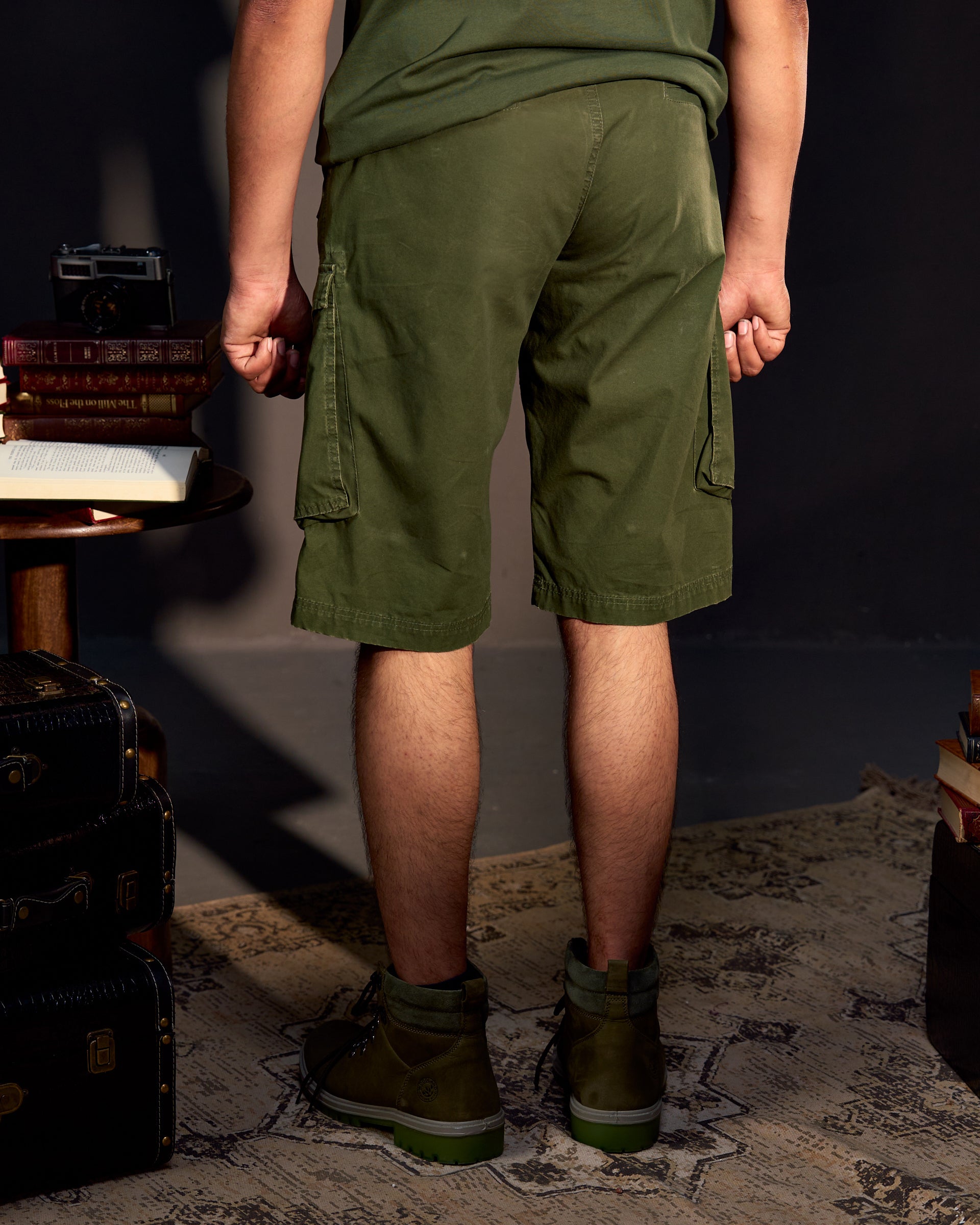 The Explorer Utility - Men's Cargo Shorts in Kombu Green