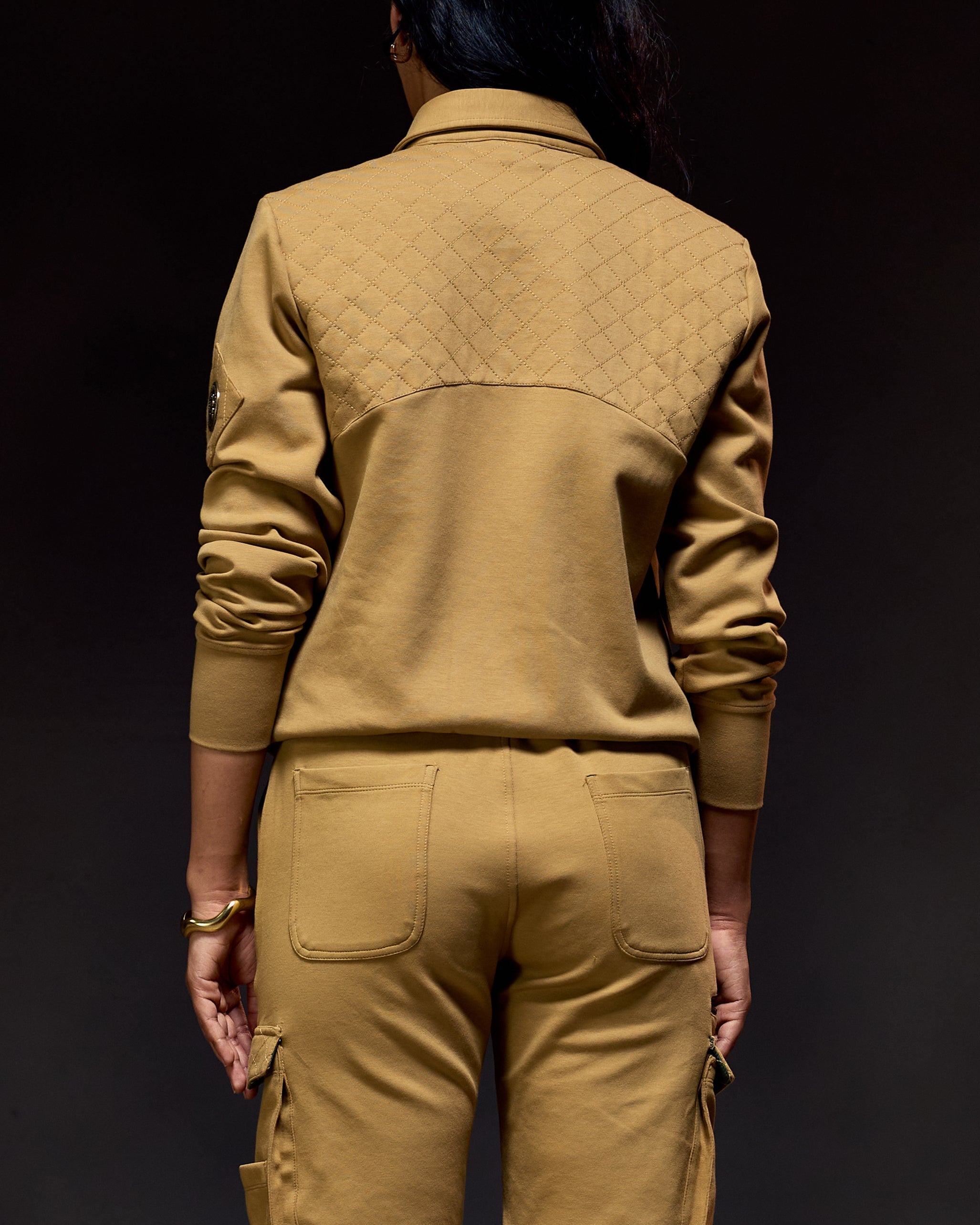 Nature Trail Quilted - Women's Zipper in Jungle Khaki