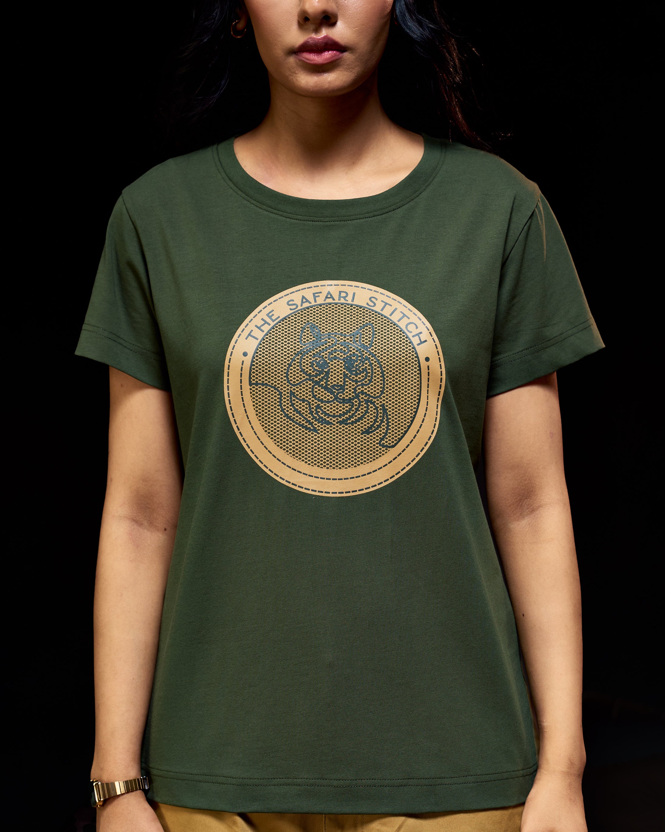 Tiger Hive - Women's Safari Tee in Kombu Green