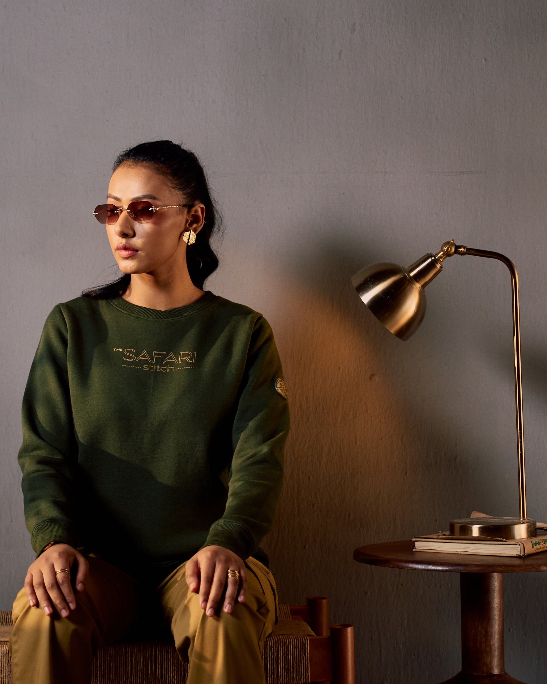 Canopy Crest - Women's Sweatshirt in Kombu Green