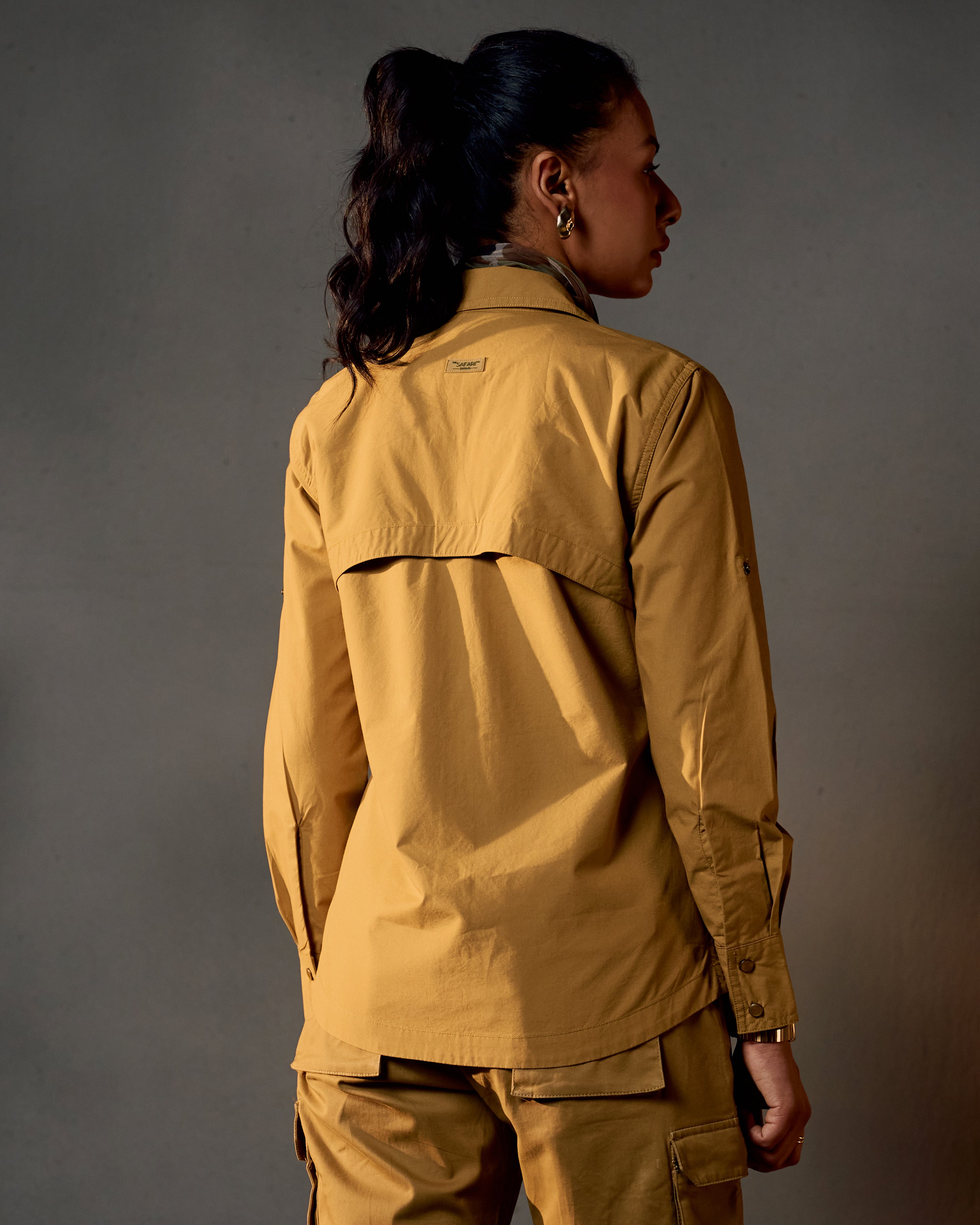 Panthera Air Vent - Women's Safari Shirt in Jungle Khaki