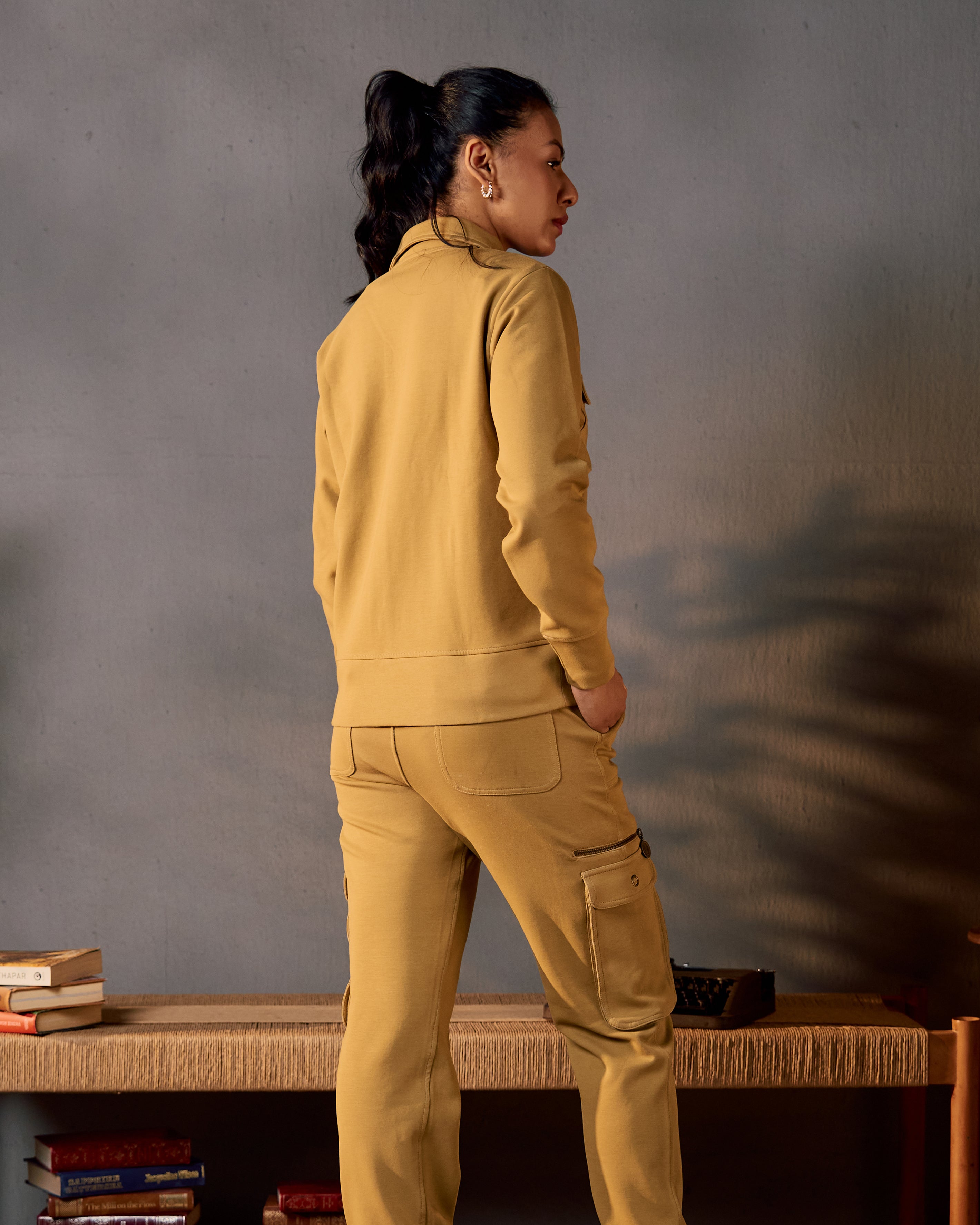 Nature Trail Utility - Women's Coord Set in Jungle Khaki