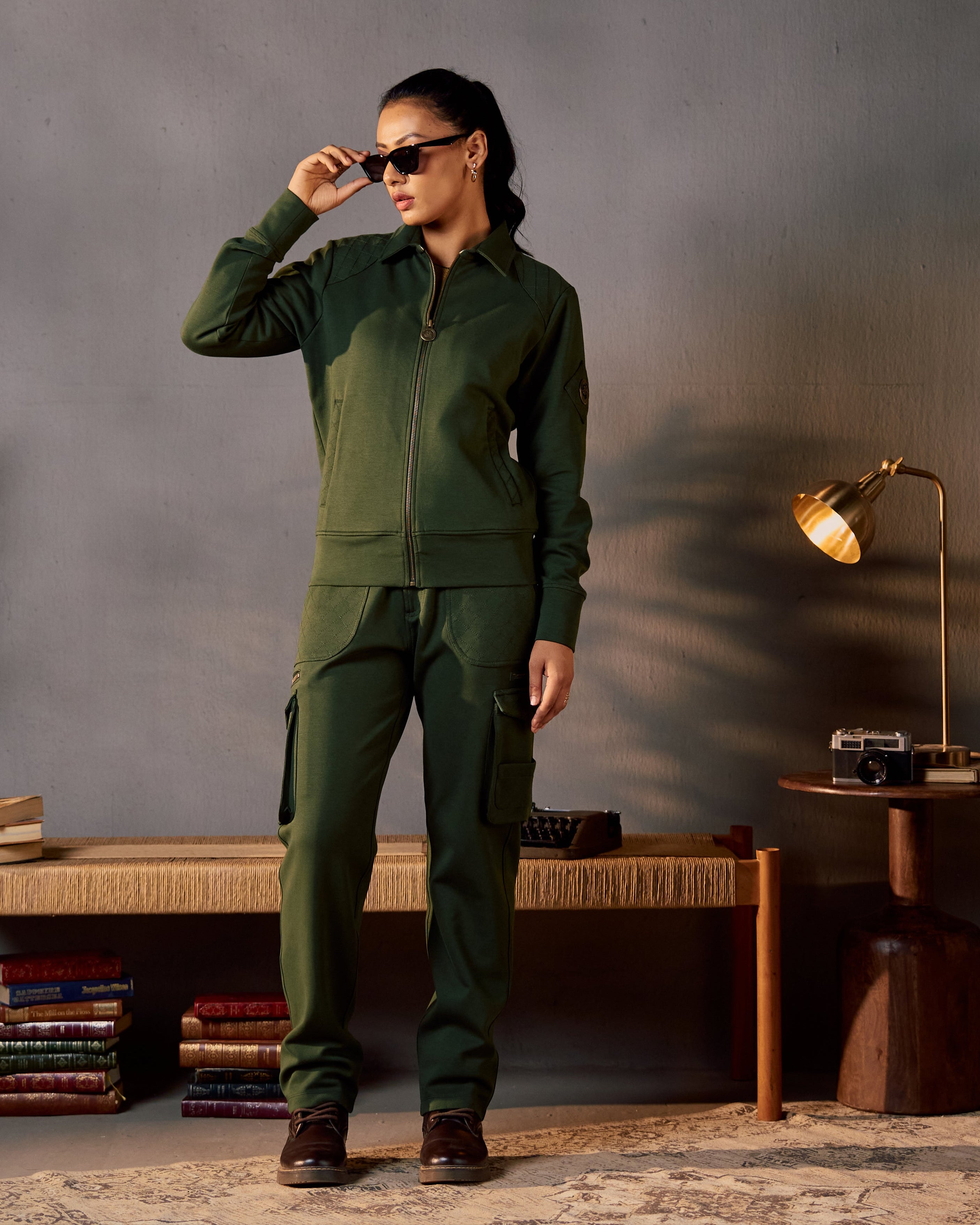 Nature Trail Quilted - Women's Pants in Kombu Green
