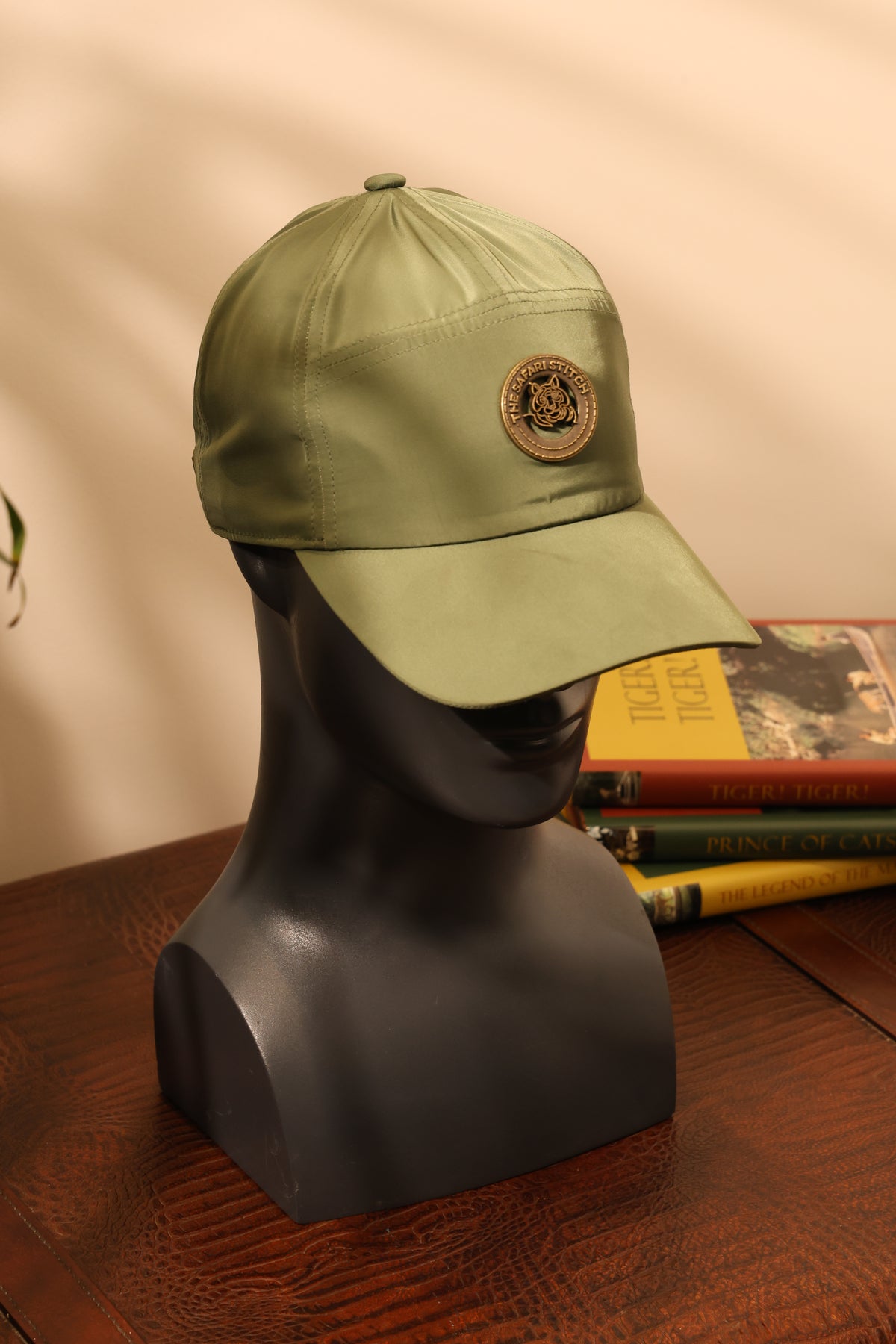 Safari Crest Cap | Unisex in Dark Sage Green
