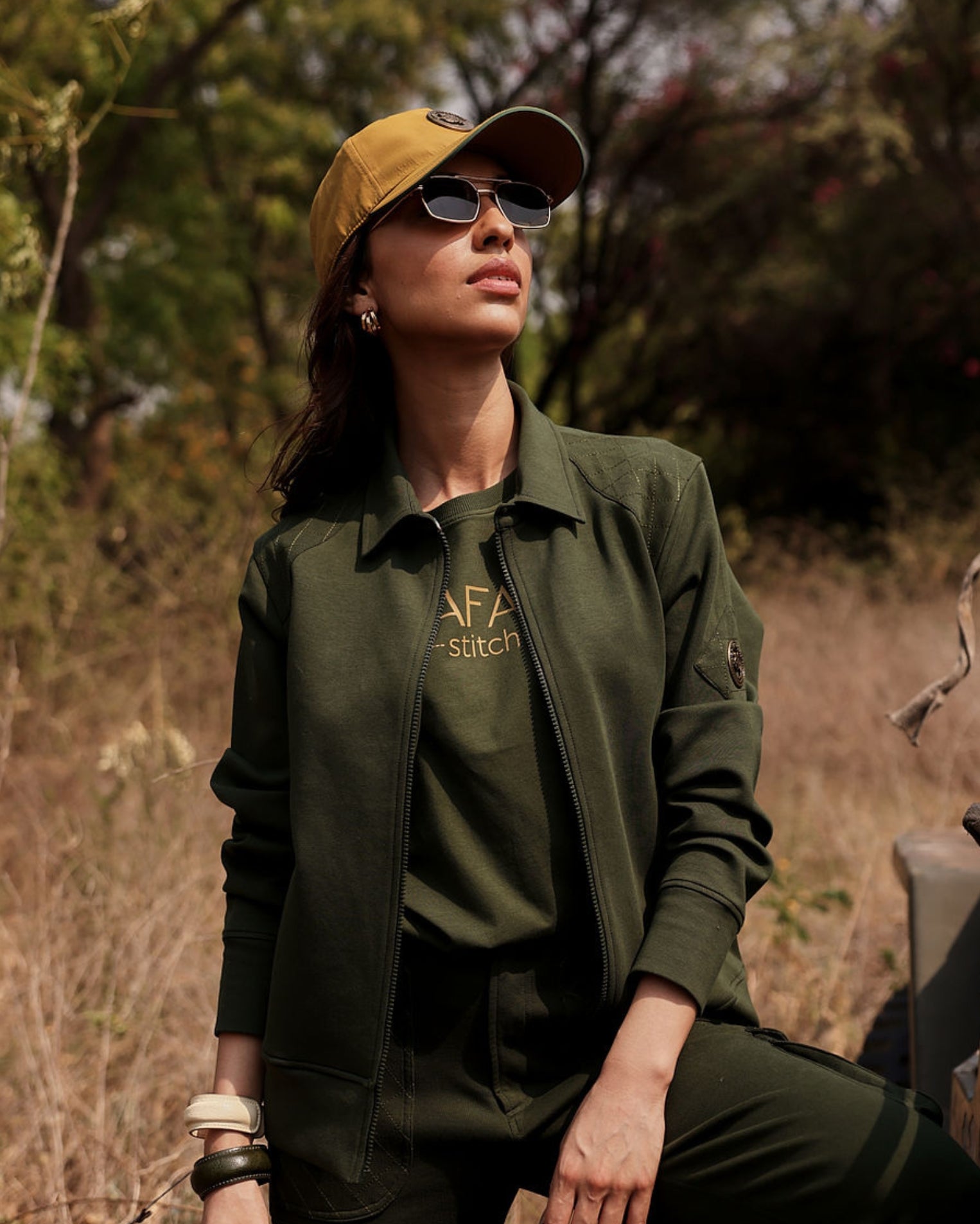 Nature Trail Quilted - Women's Zipper in Kombu Green