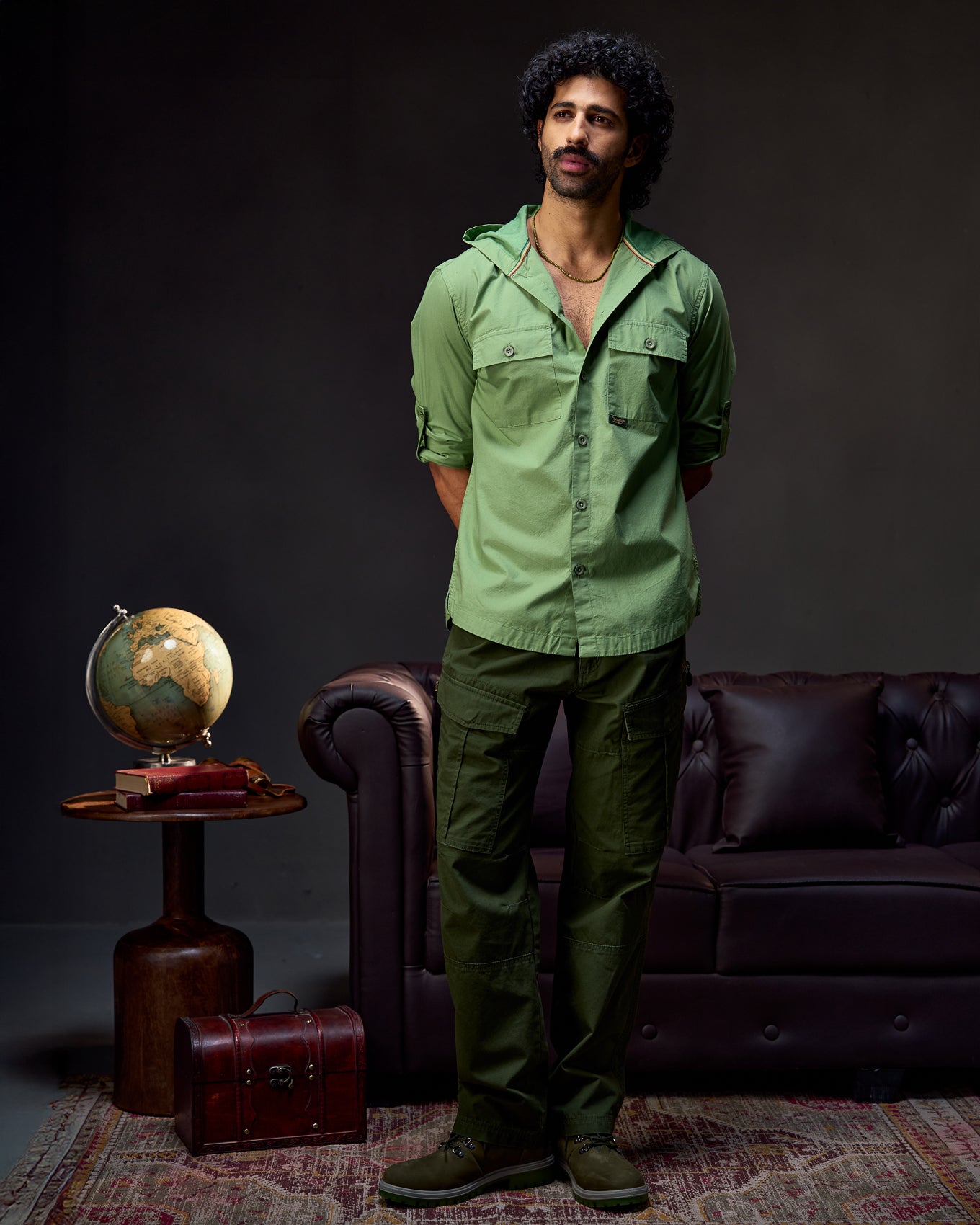 The Explorer Utility - Men's Cargo Pants in Kombu Green