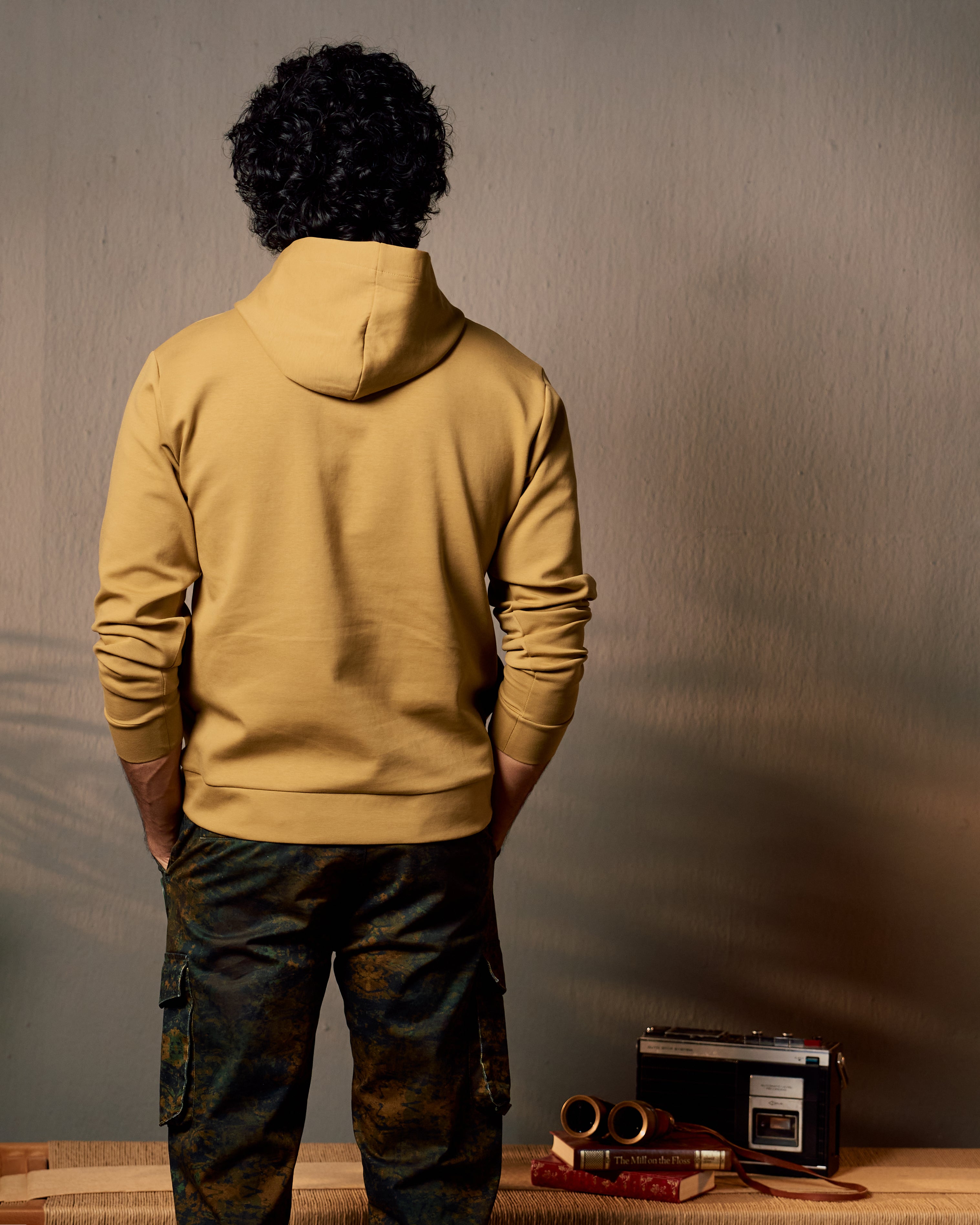 Canopy Embossed - Men's Hoodie in Jungle Khaki