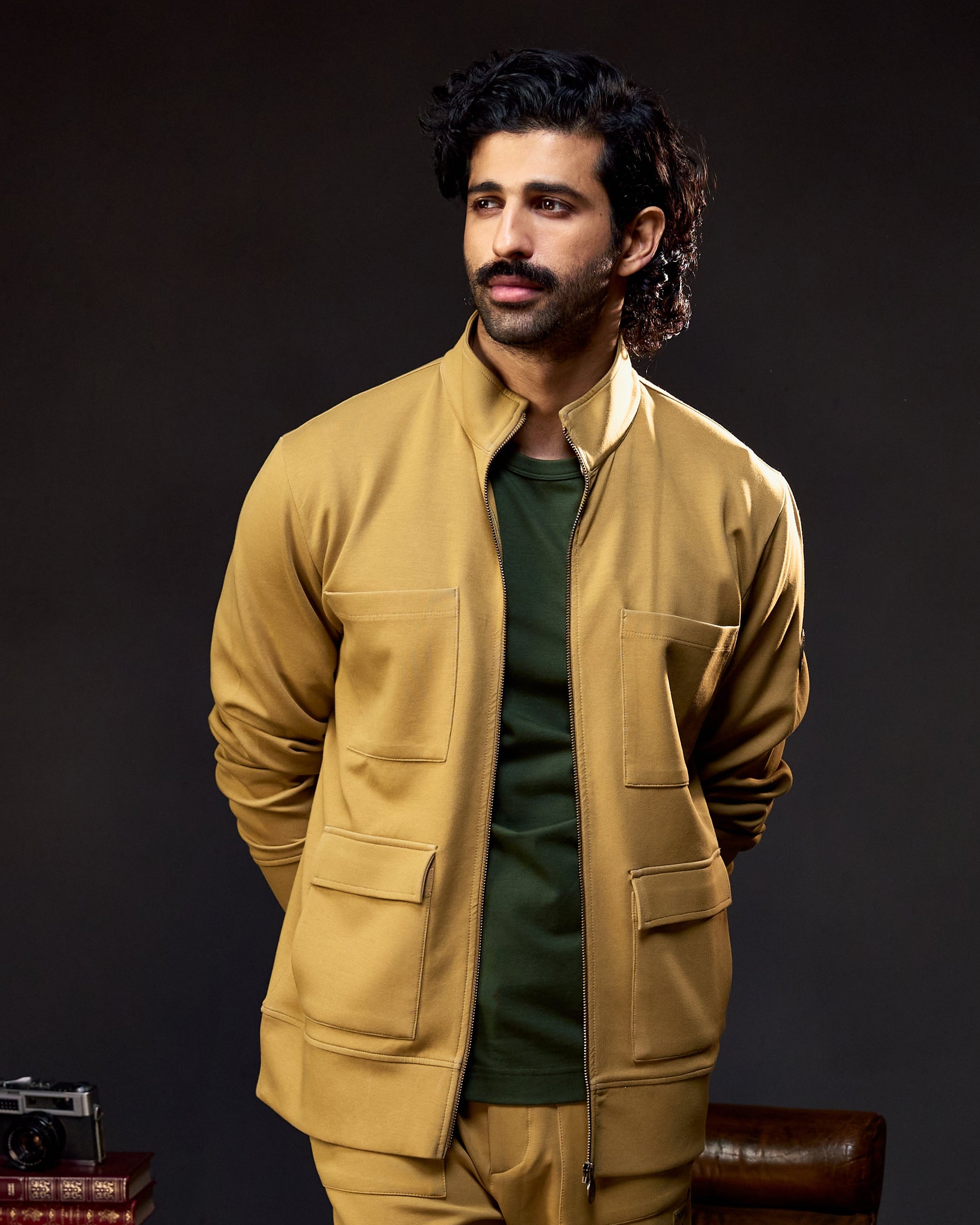 Forest Trail Utility - Men's Coord Set in Jungle Khaki