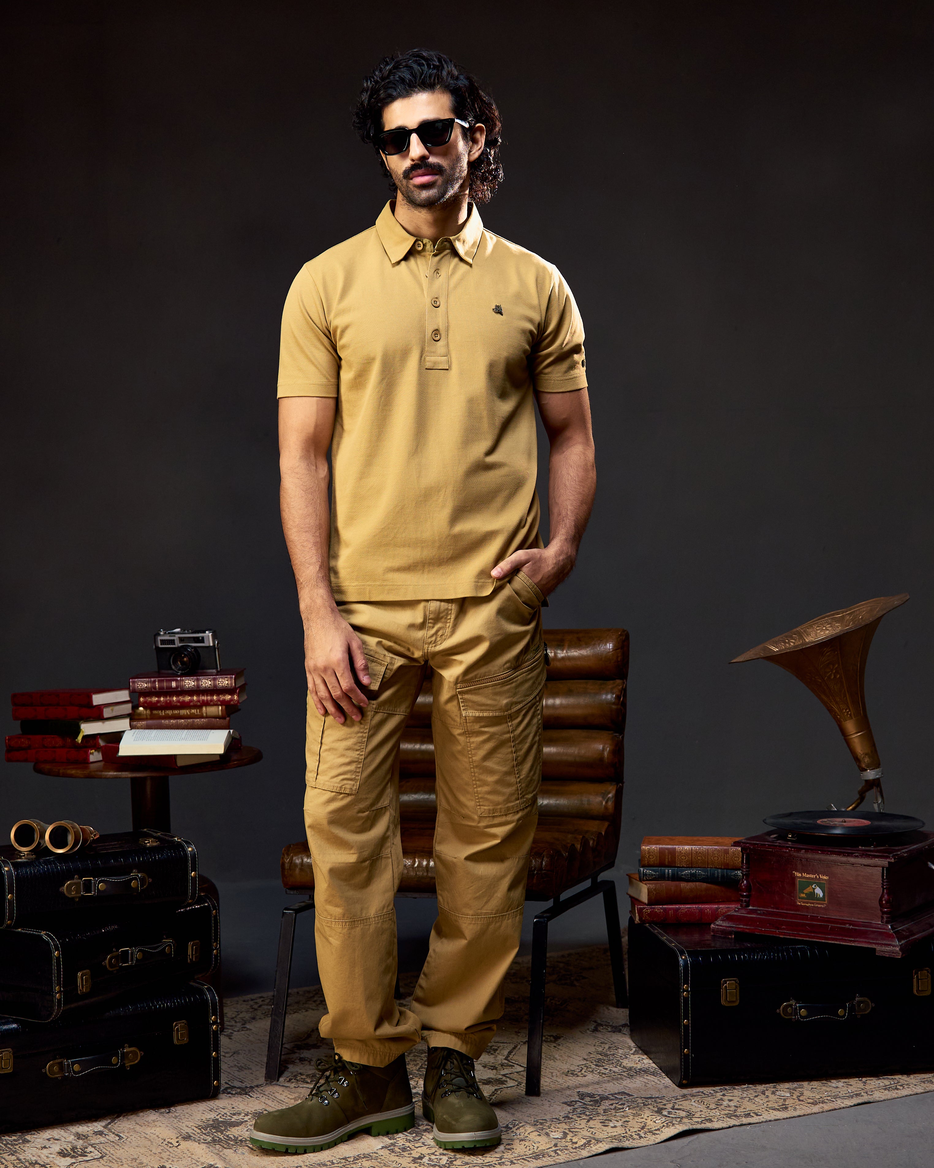 The Explorer Utility - Men's Cargo Pants in Jungle Khaki
