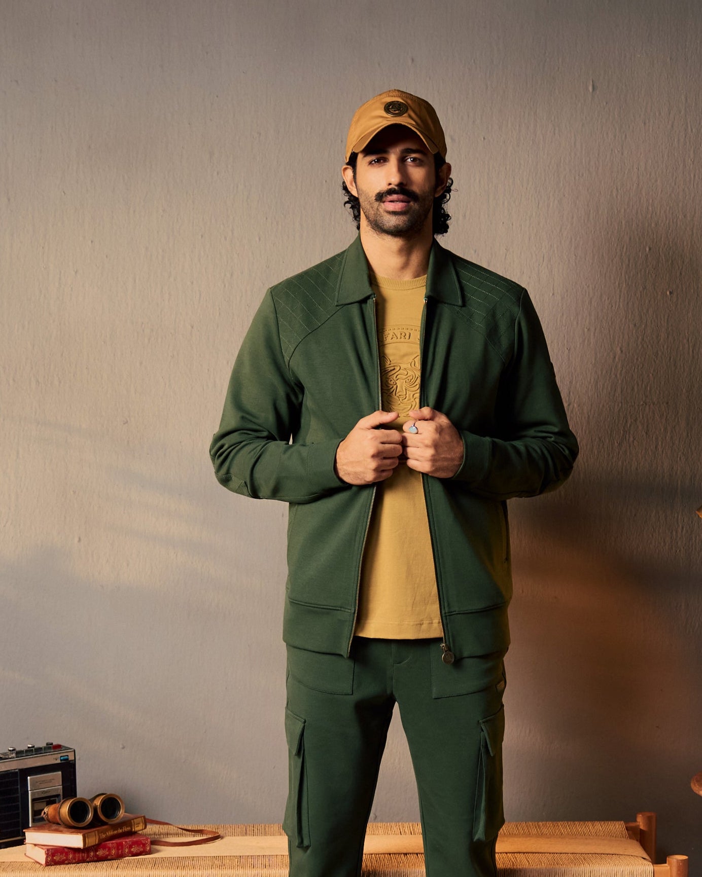 Forest Trail Quilted - Men's Zipper in Kombu Green