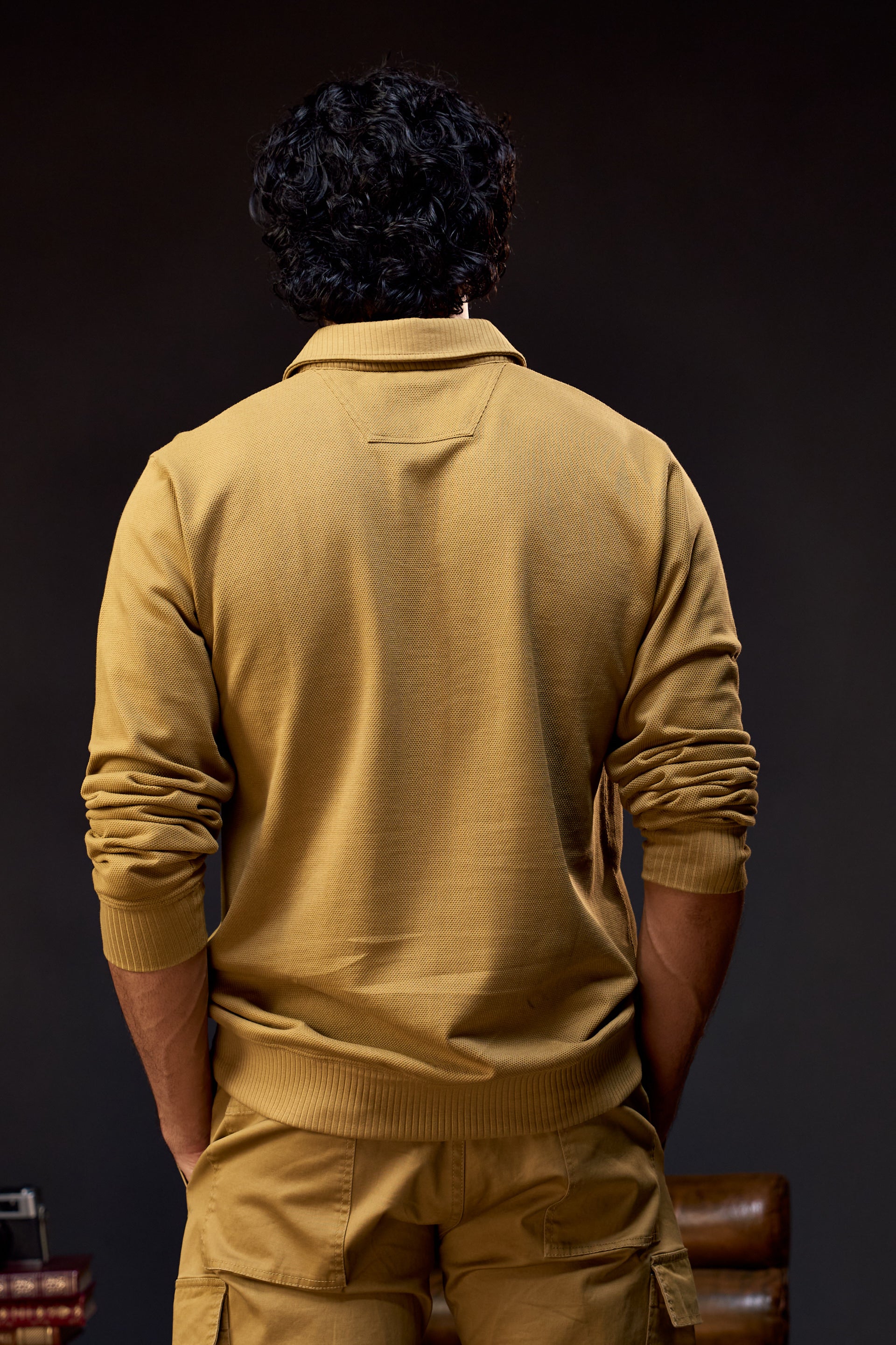 All Season Ranger -  Full sleeves Men's Polo in Jungle Khaki