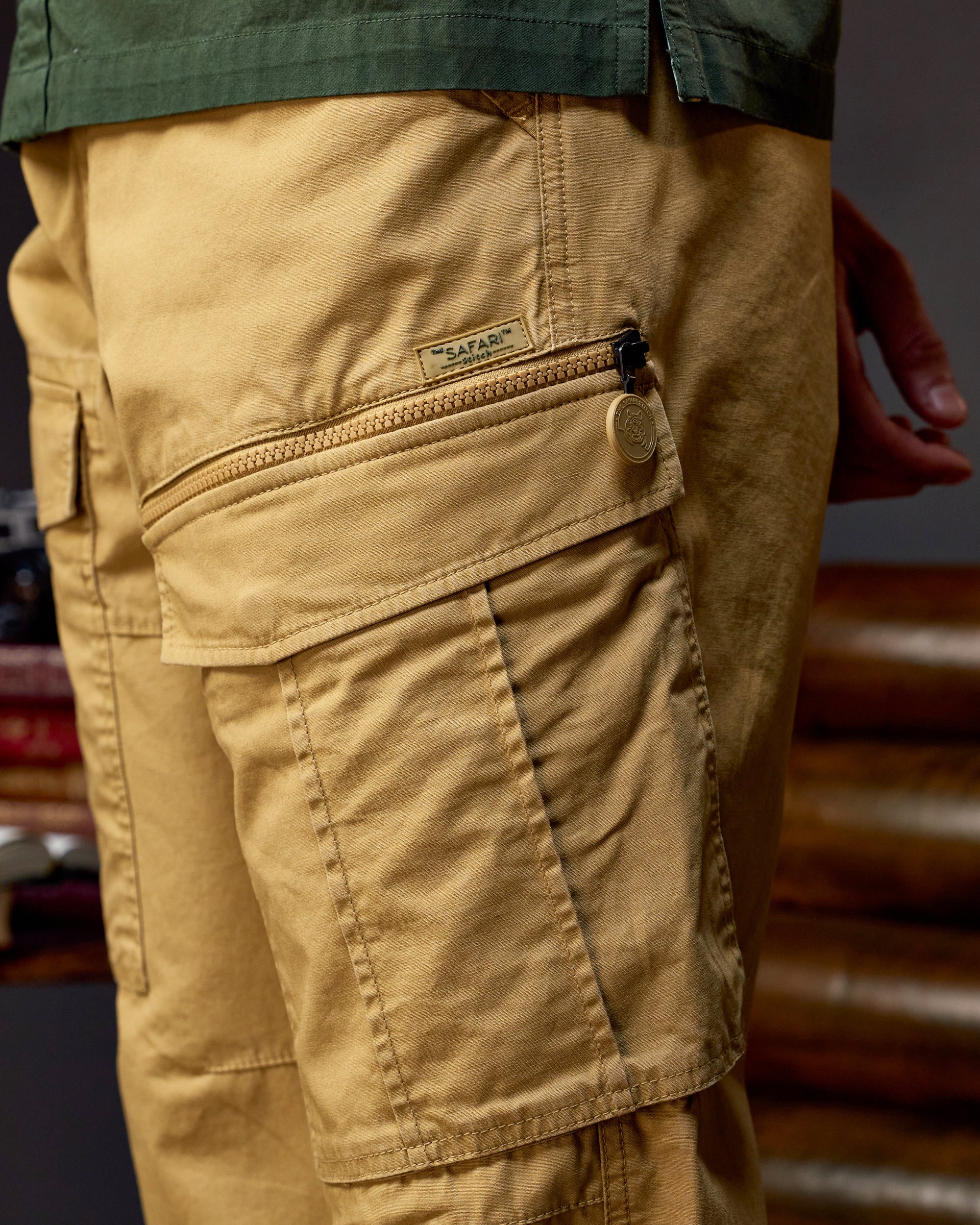 The Explorer Utility - Men's Cargo Pants in Jungle Khaki