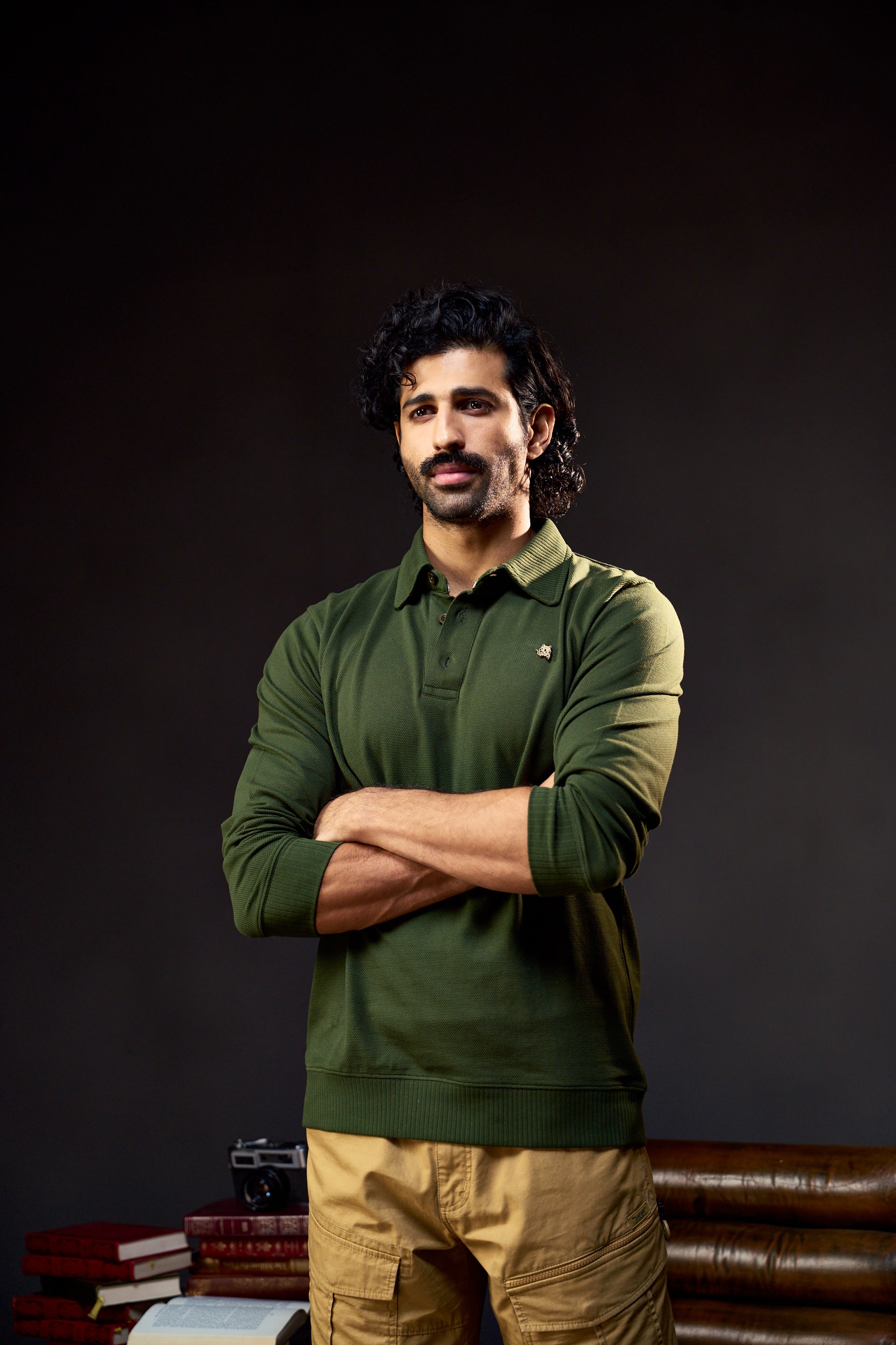 All Season Ranger  - Full Sleeves Men's Polo in Kombu Green