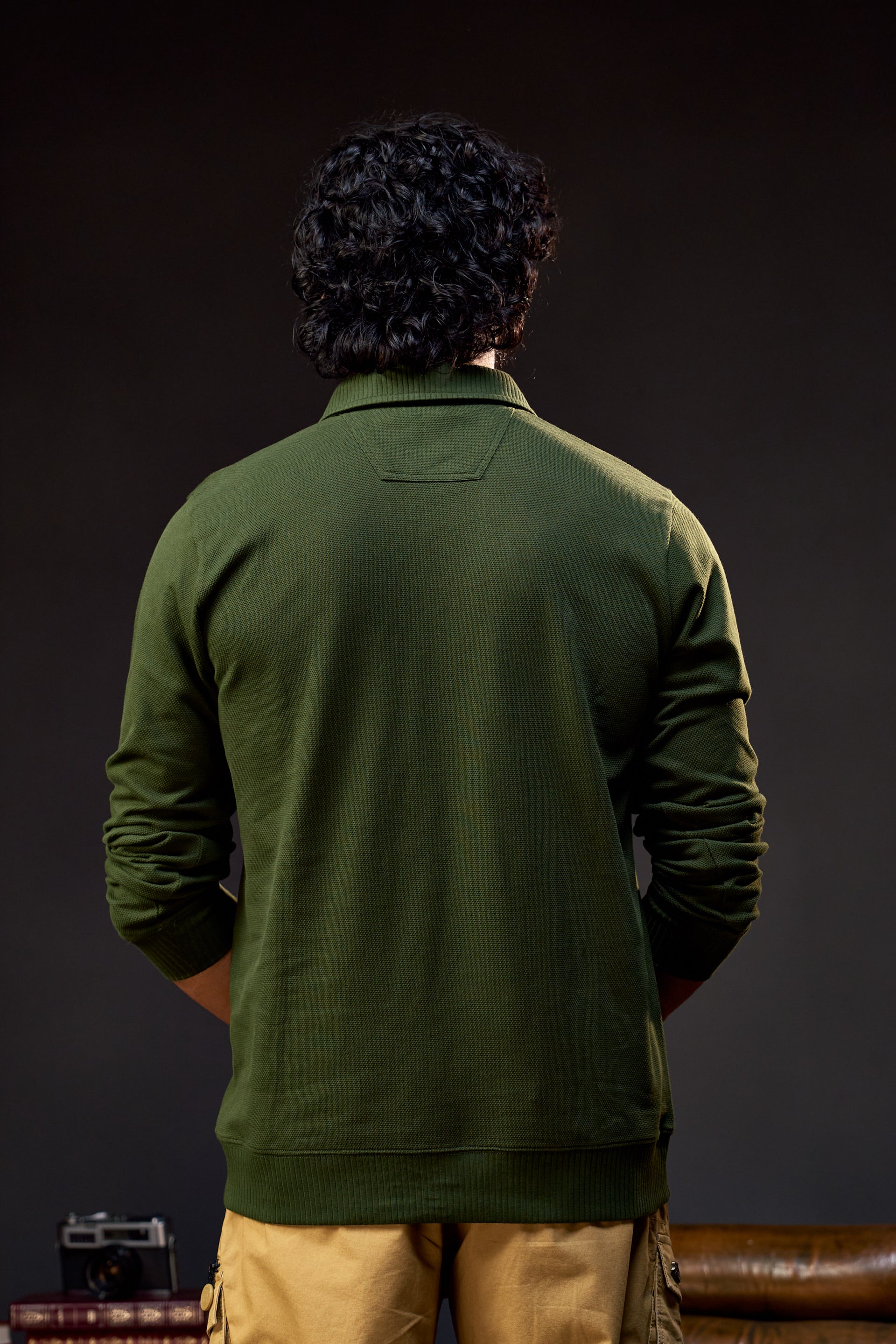 All Season Ranger  - Full Sleeves Men's Polo in Kombu Green