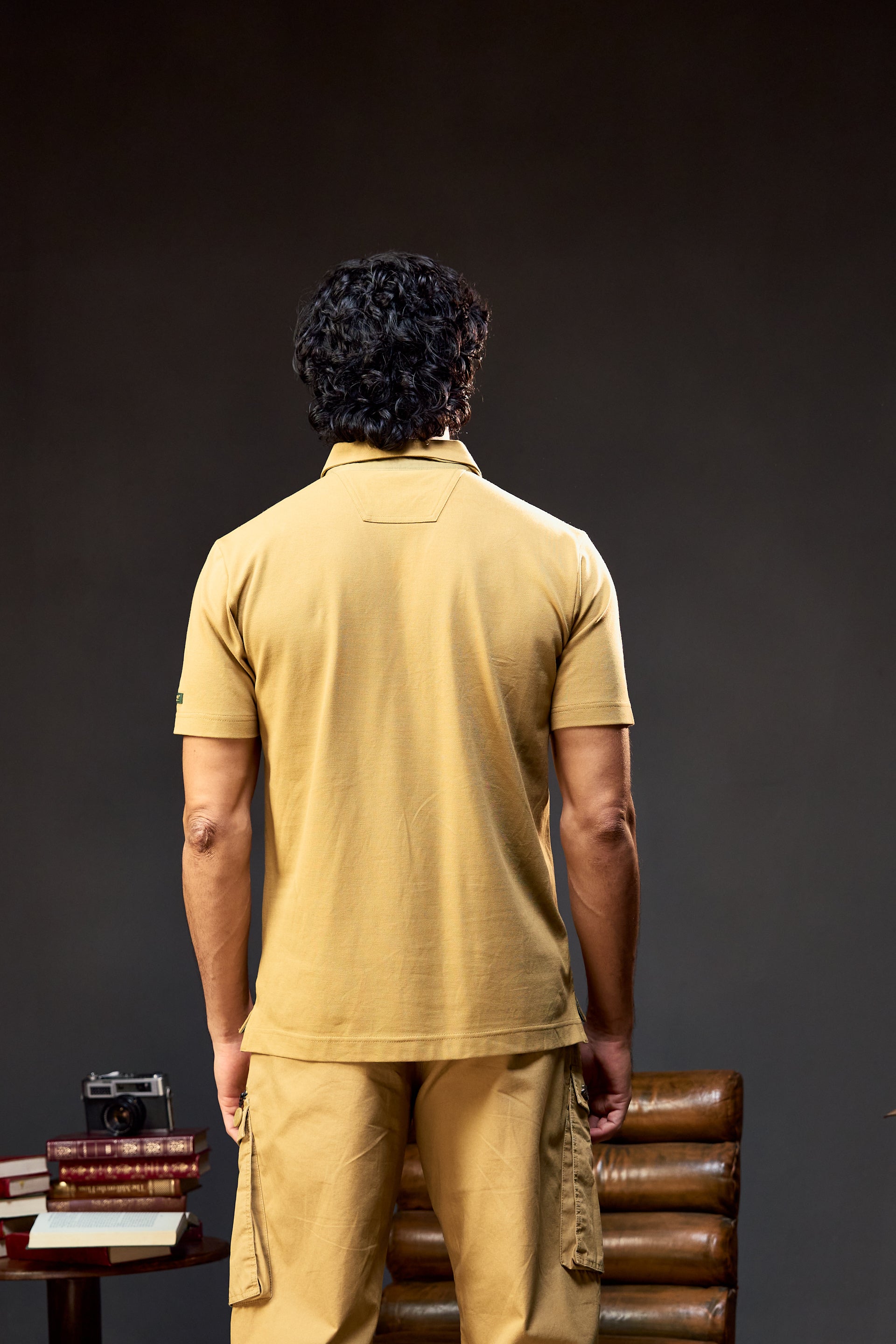 The Ranger - Men's Polo in Jungle Khaki