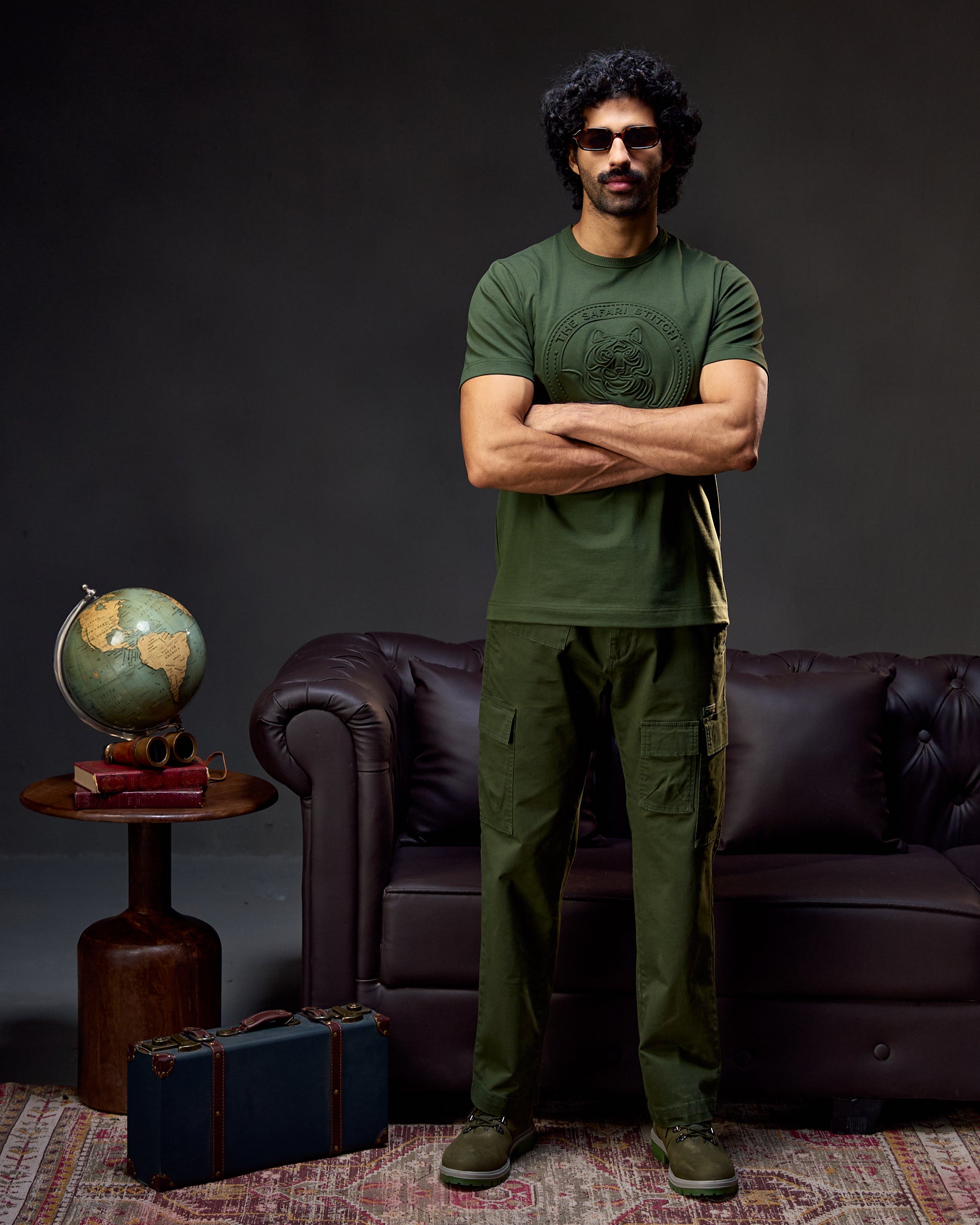 The Explorer Chino - Men's Cargo in Kombu Green