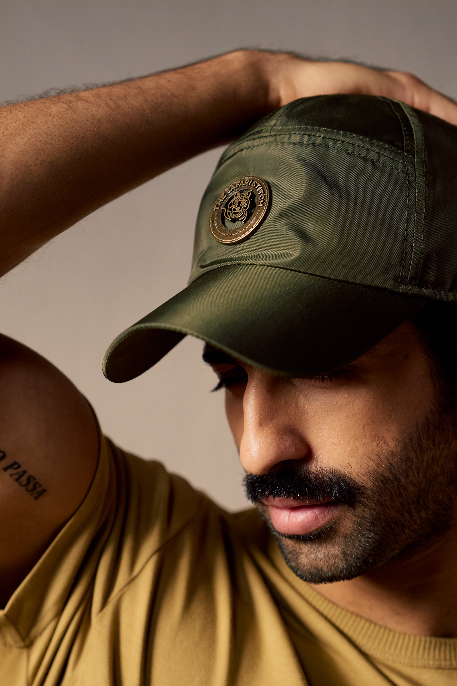 Safari Crest Cap | Unisex in Kombu Green