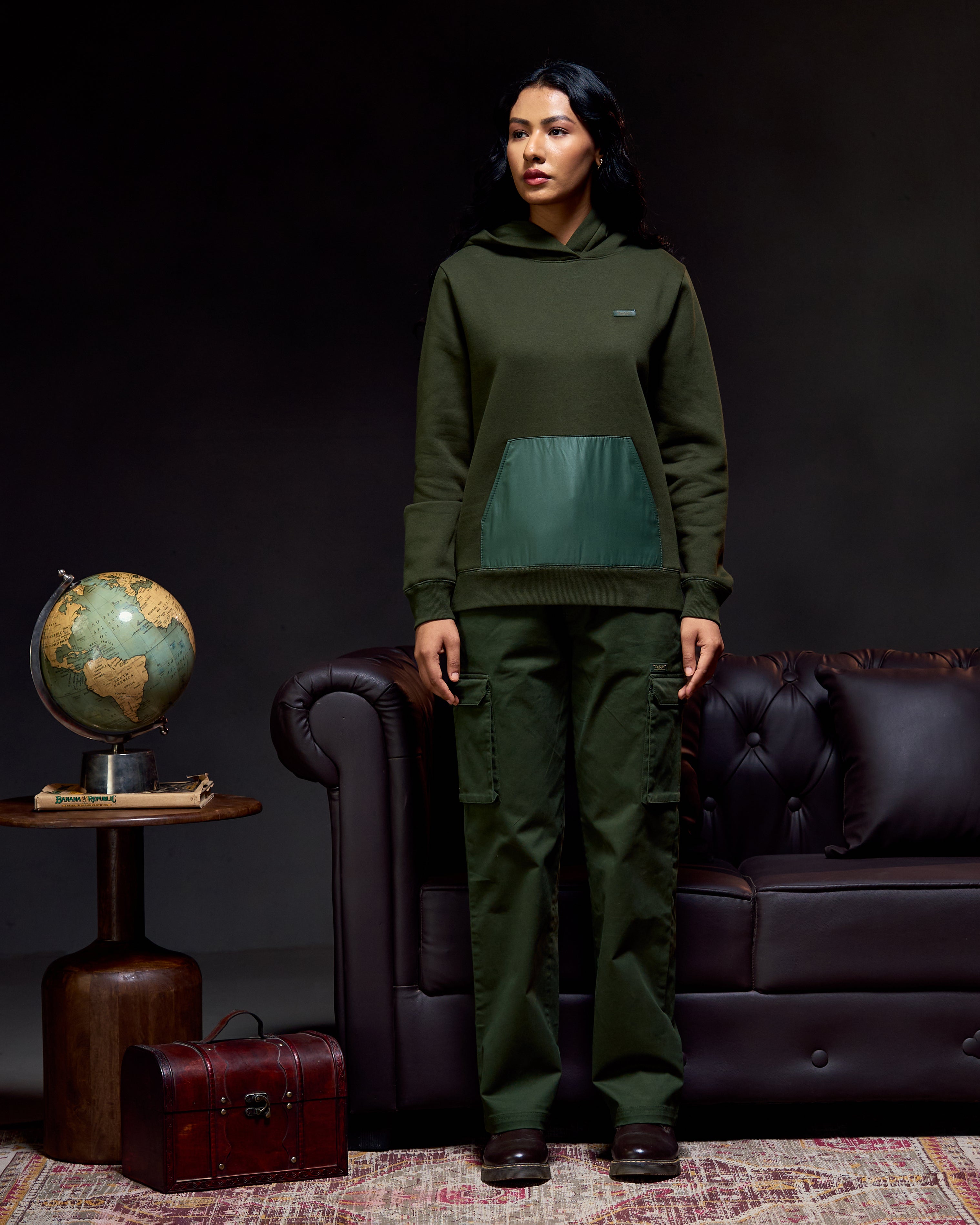 Canopy - Women's hoodie in Kombu Green
