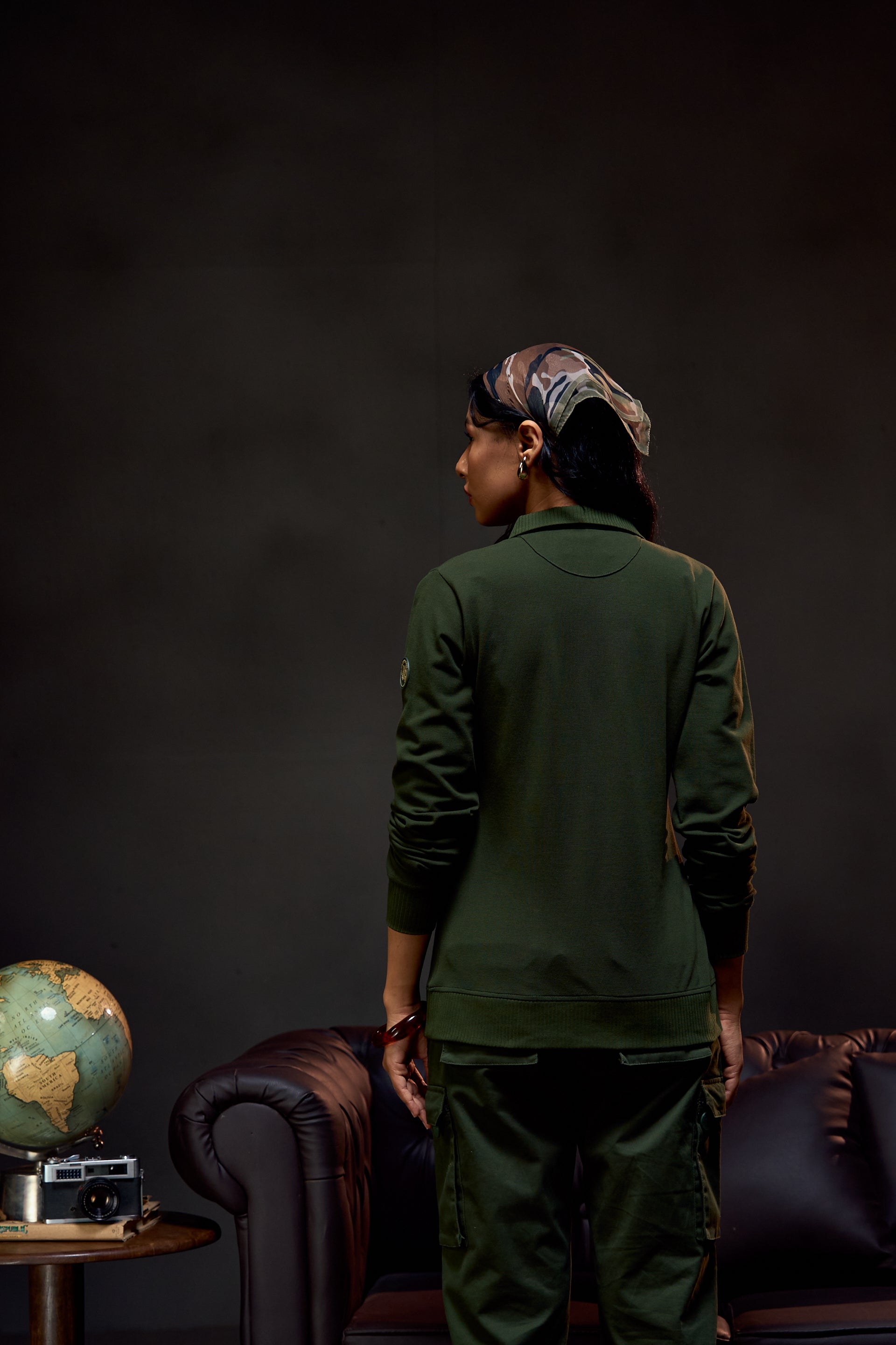 All Season Ranger  - Full Sleeves Women's Polo in Kombu Green