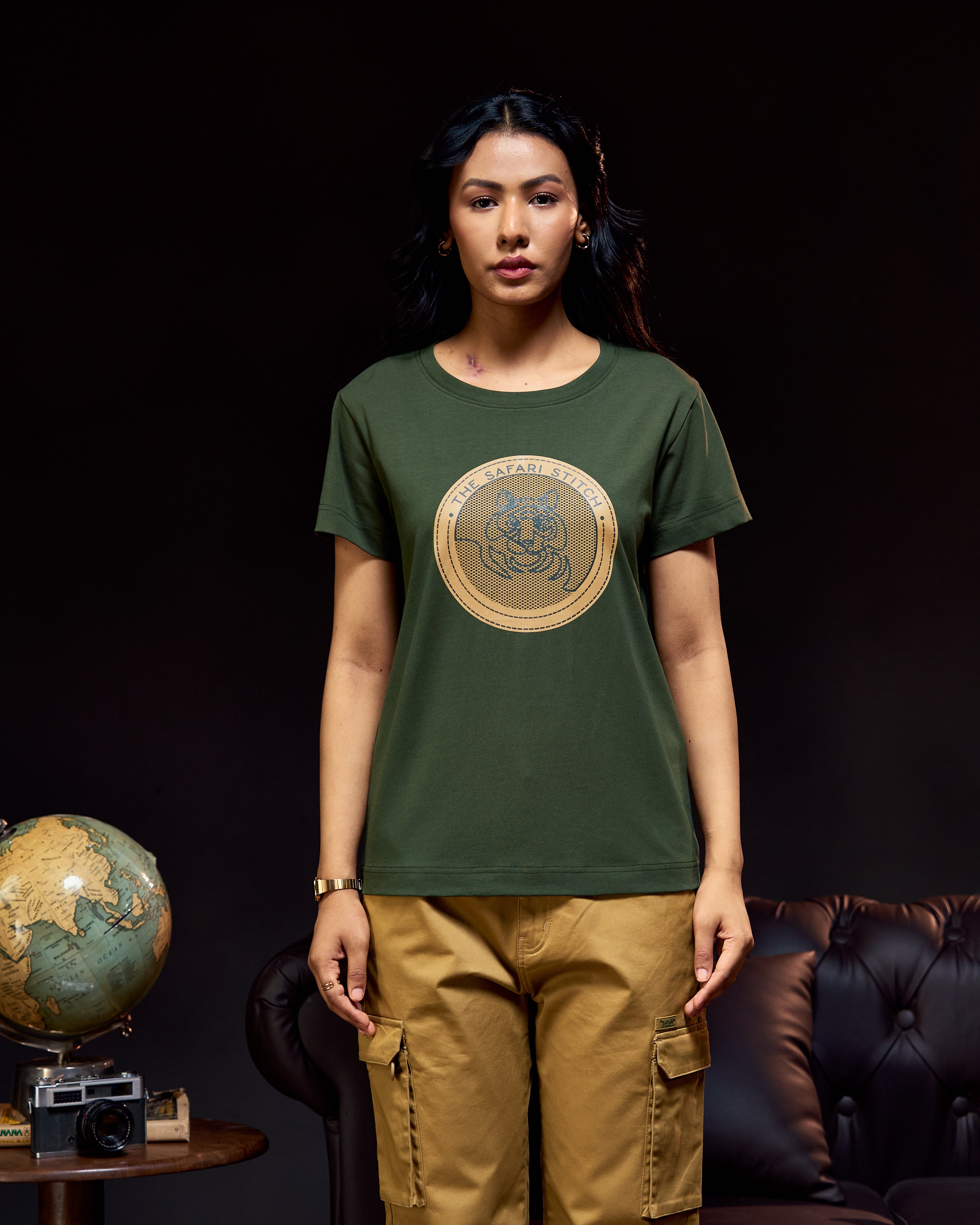 Tiger Hive - Women's Safari Tee in Kombu Green