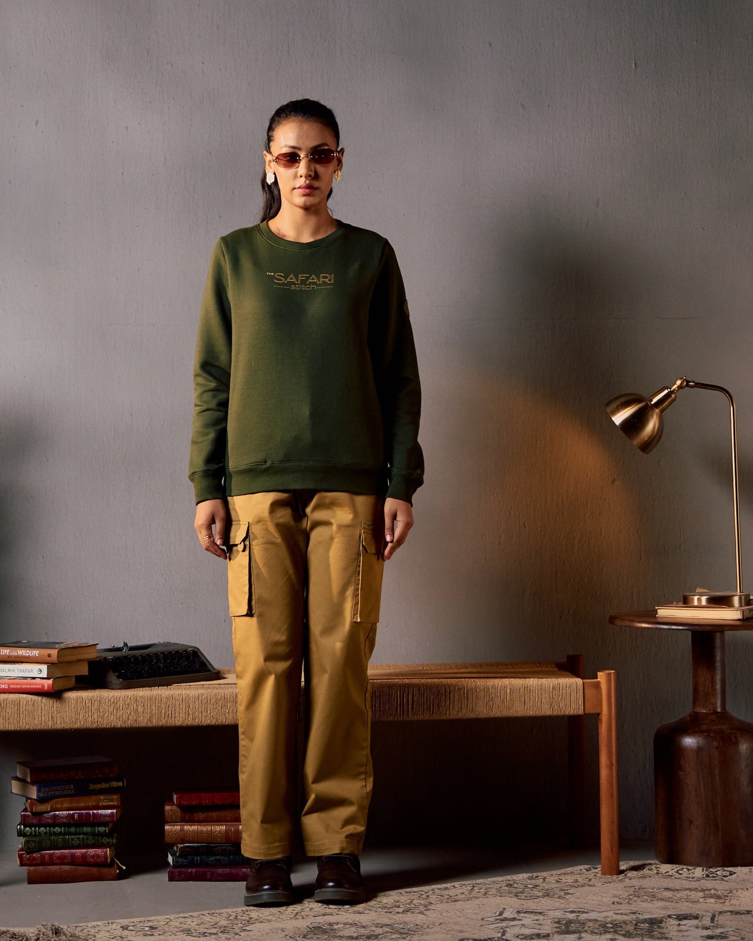 Canopy Crest - Women's Sweatshirt in Kombu Green