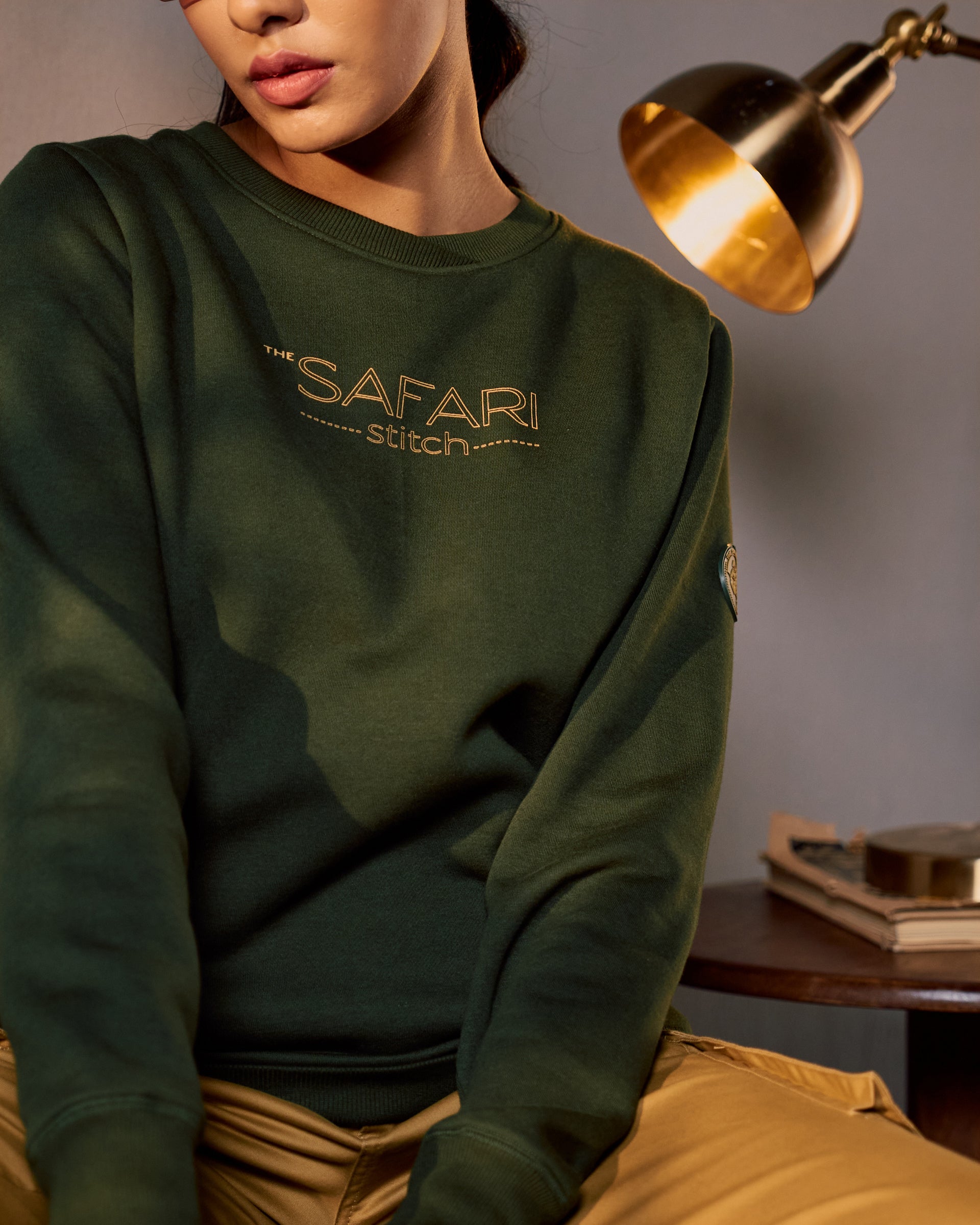 Canopy Crest - Women's Sweatshirt in Kombu Green