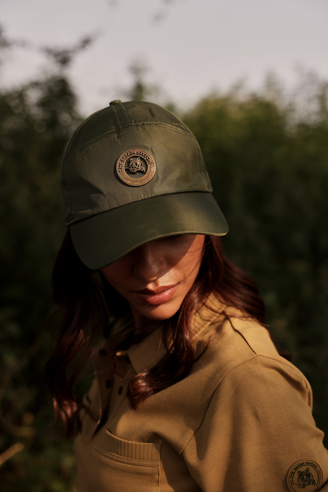 Safari Crest Cap | Unisex in Kombu Green