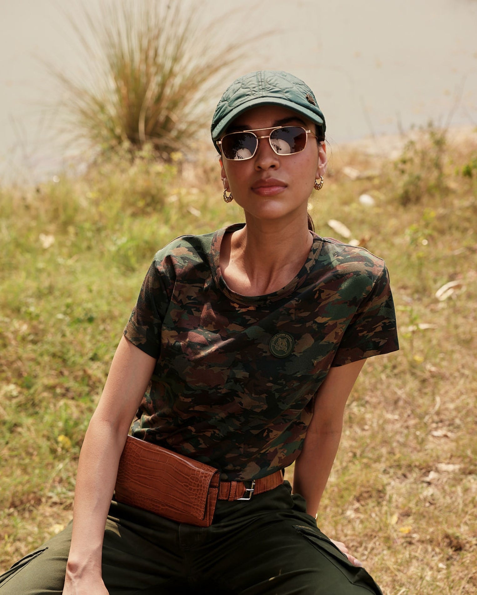 Hidden Tiger - Women's Safari Tee in Camo