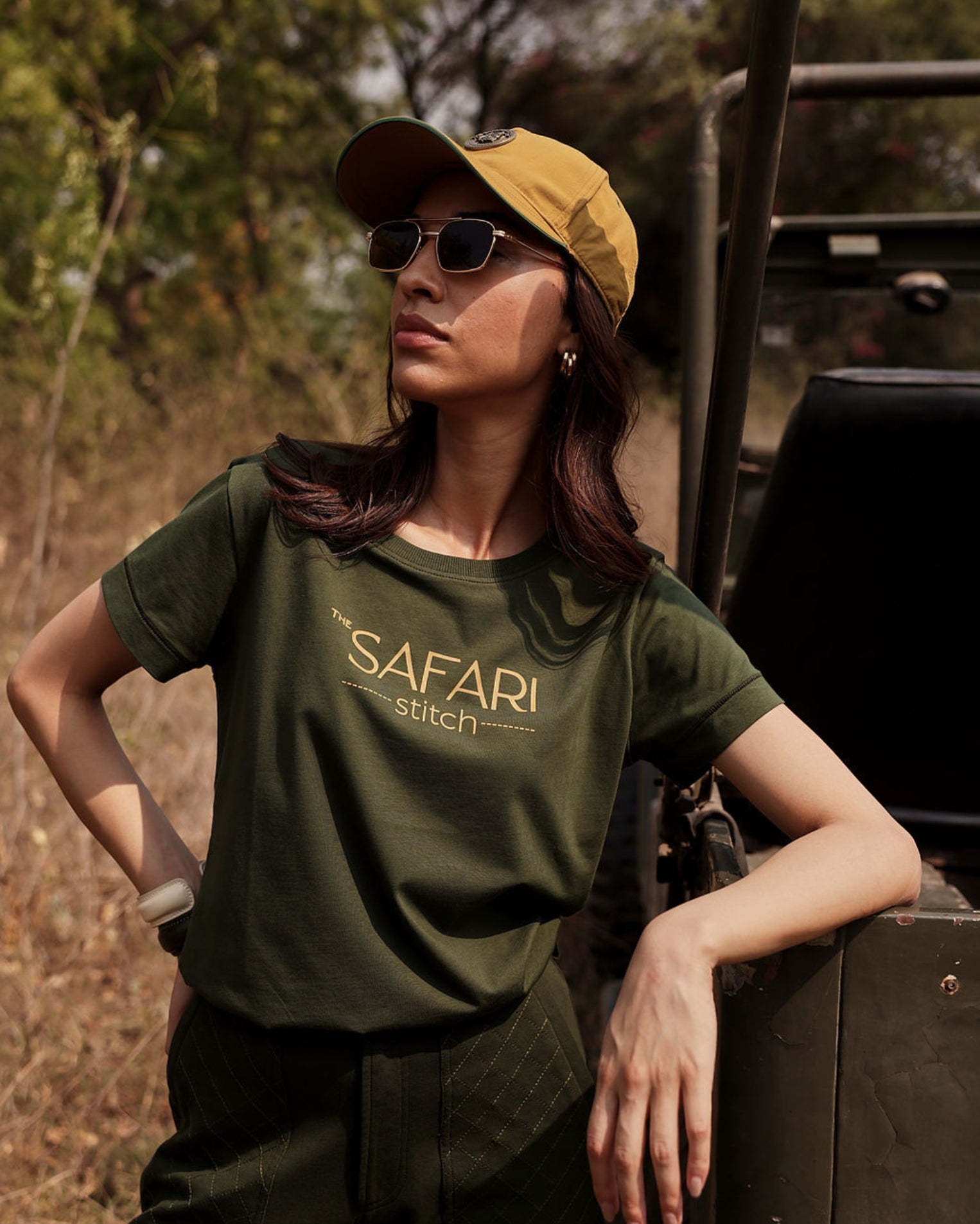The Safari Mark One - Women's Tee in Kombu Green