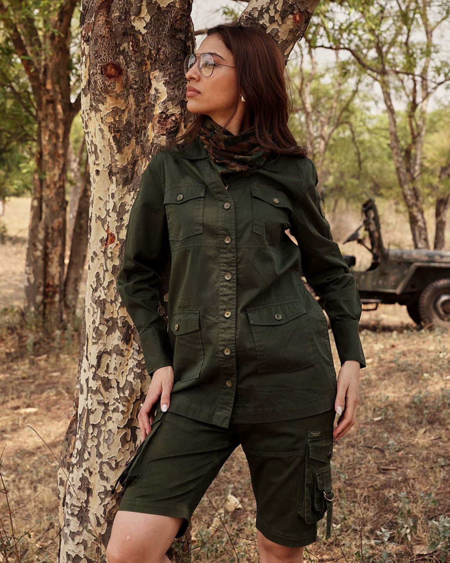 The Explorer Functional - Women's Cargo Shorts in Kombu Green